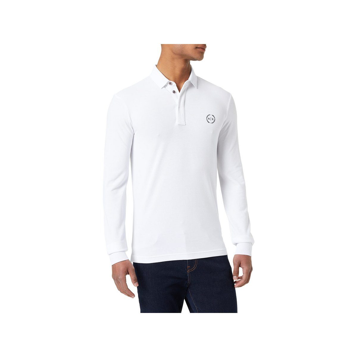 Giorgio Armani Poloshirt weiß regular fit (1-tlg)