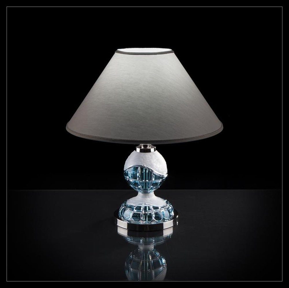 JVmoebel Schreibtischlampe Antike Tischleuchte aus Kristall im eleganten Design, Ersatzlampe, Warmweiß, Made in Europa