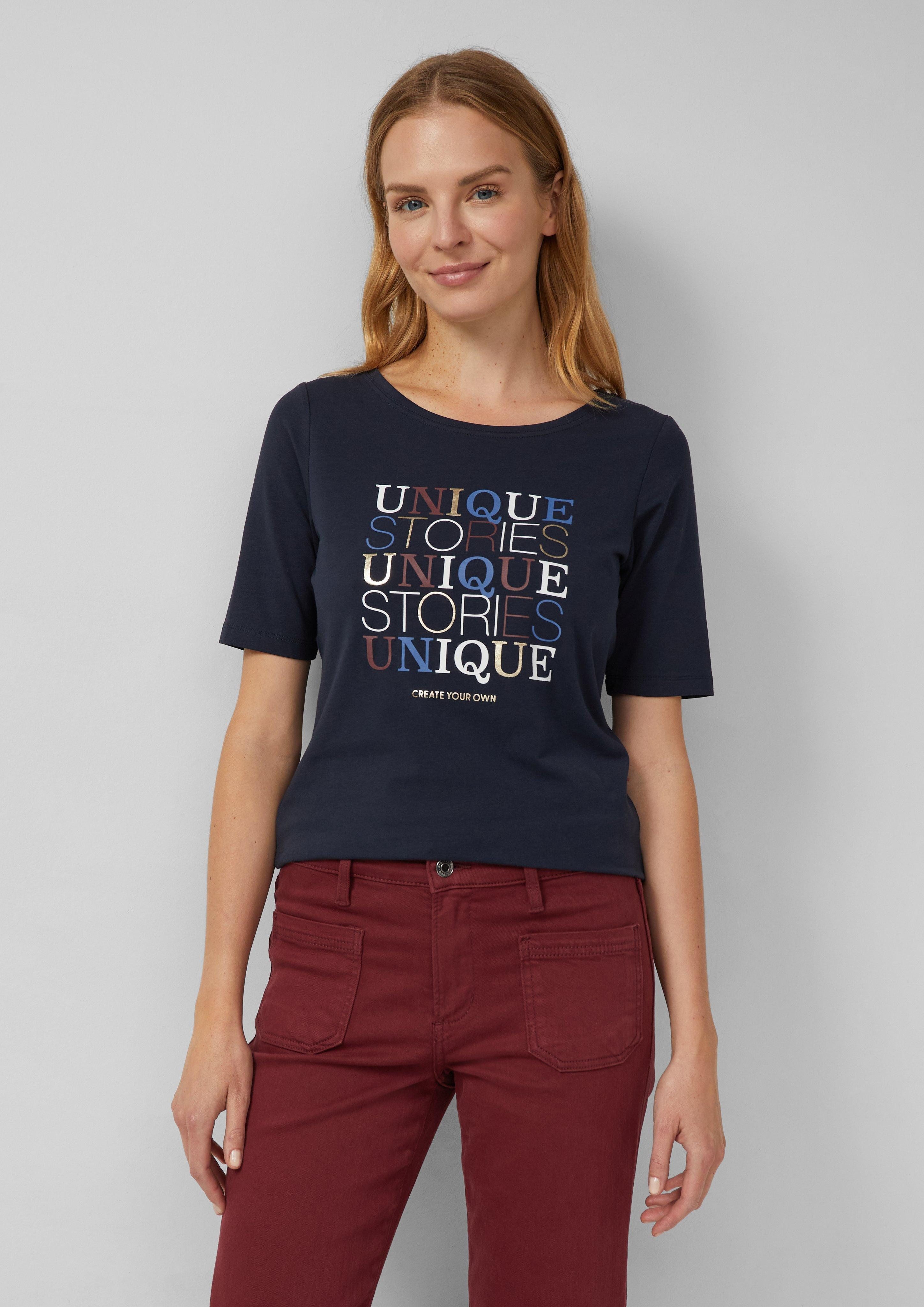 s.Oliver Kurzarmshirt Jersey-Shirt im Slim Fit günstig online kaufen