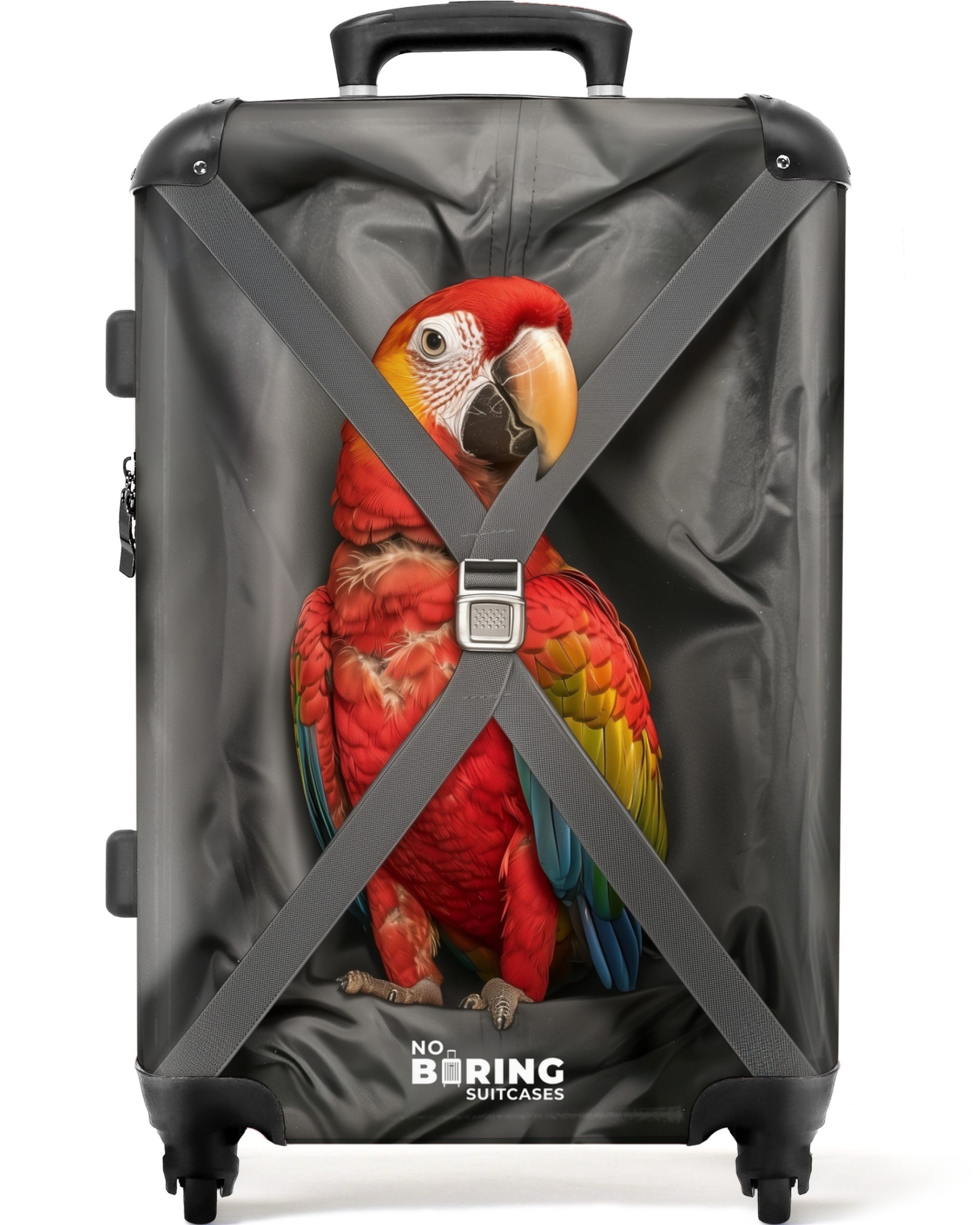 NoBoringSuitcases.com© Hartschalen-Trolley Der Papagei ist mit günstig online kaufen