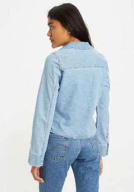 Levi's® Jeansbluse ELLIS DENIM SHIRT mit durchgehender Druckknopfleiste in Perlmuttoptik