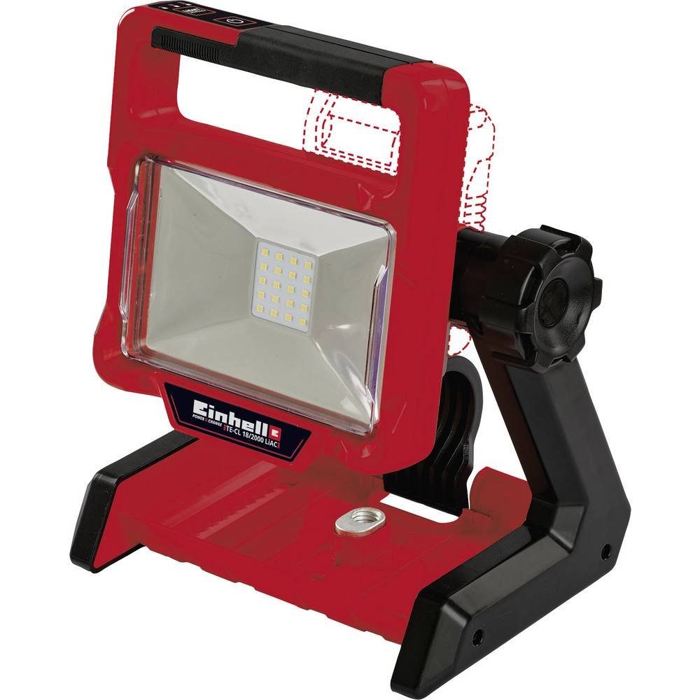 Einhell Arbeitsleuchte Arbeitsleuchte 4514114, Akku wechselbar, Verschiedene Leuchtmoden, Haken zum Hängen, Stativmon