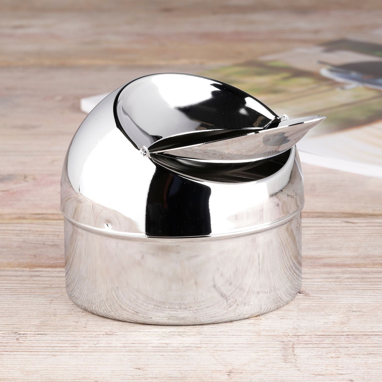 Gravidus Aschenbecher Klappaschenbecher Sturmaschenbecher aus Metall – Bild 4 von 4