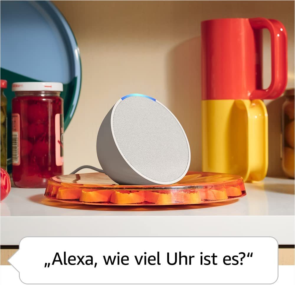 voller W, 15 Klang Bluetooth-Lautsprecher Alexa, 2023, Echo Pop (WLAN Weiß, (WiFi) Amazon