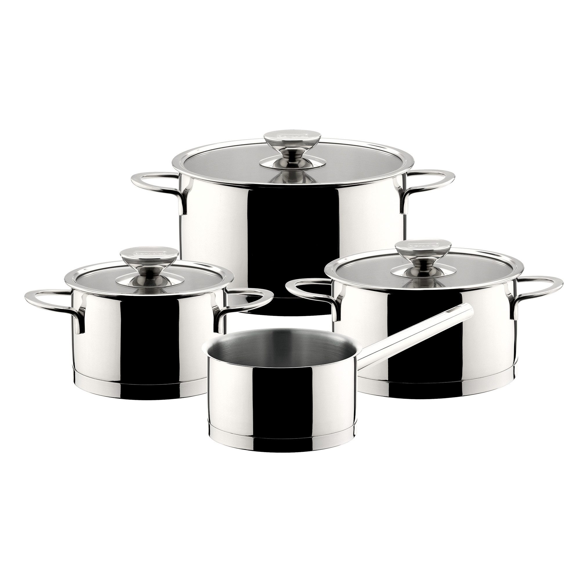 Berndes Topf-Set Millesima 4-teilig, Edelstahl, poliert - Millesima, Edelstahl