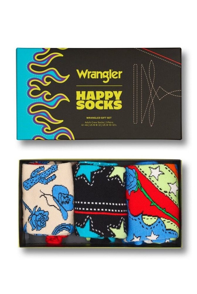 Socken Tagessocke Crew Wrangler Gift Set mehrfarbig bunt Geschenkbox
