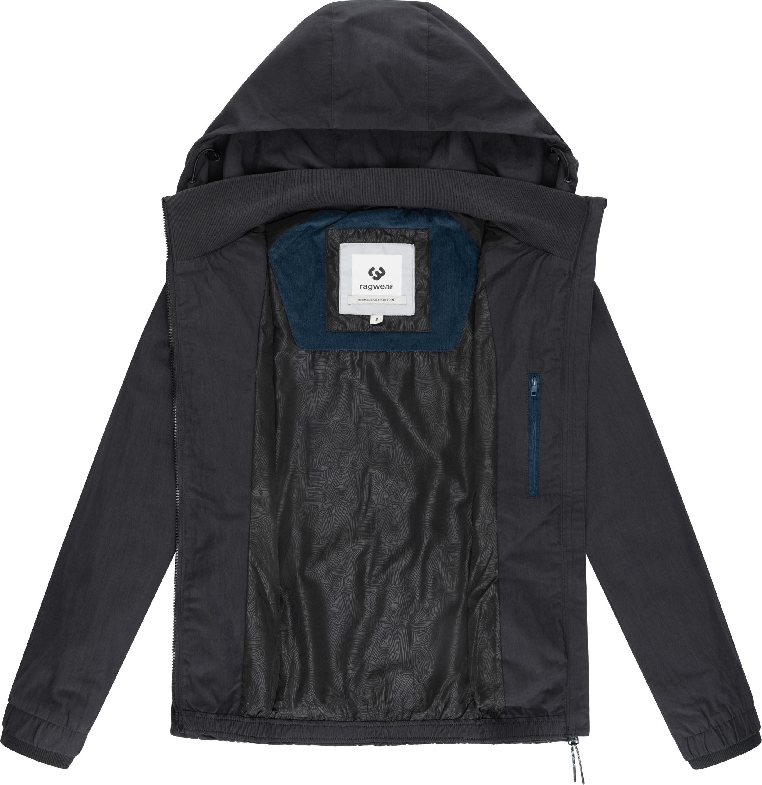 Ragwear Outdoorjacke Dizzie A YOUMODO Leichte Übergangsjacke mit großer Kapuze