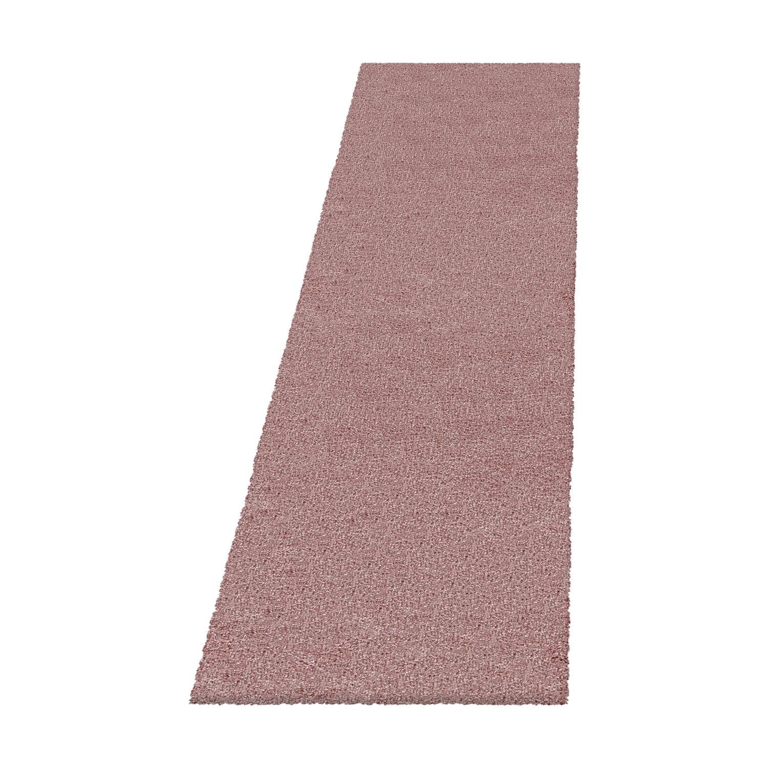 SchönesWohnen24 Hochflor-Teppich Hochflor Teppich FLUFFY Rosa
