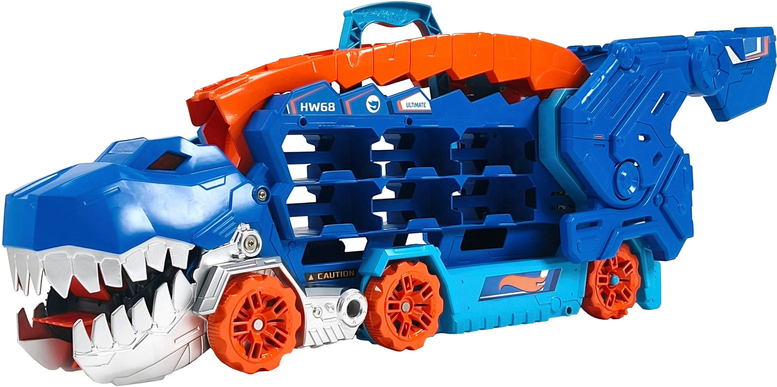 Hot Wheels Spielzeug-Transporter Ultimative Transporter, mit Rennstrecke; mit Licht und Sound