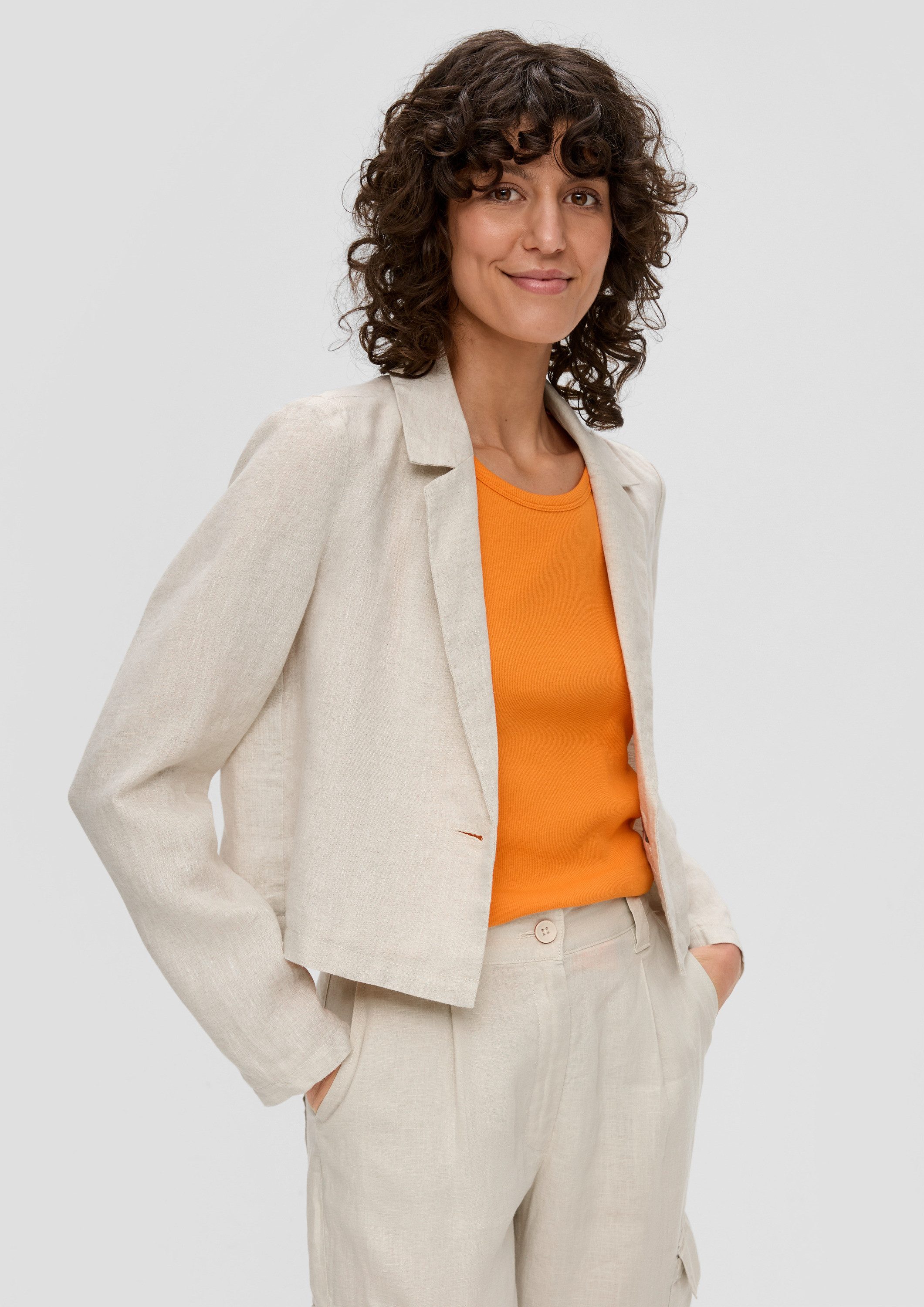 s.Oliver Jackenblazer Indoor-Blazer Kurzer Boxy-Blazer aus günstig online kaufen