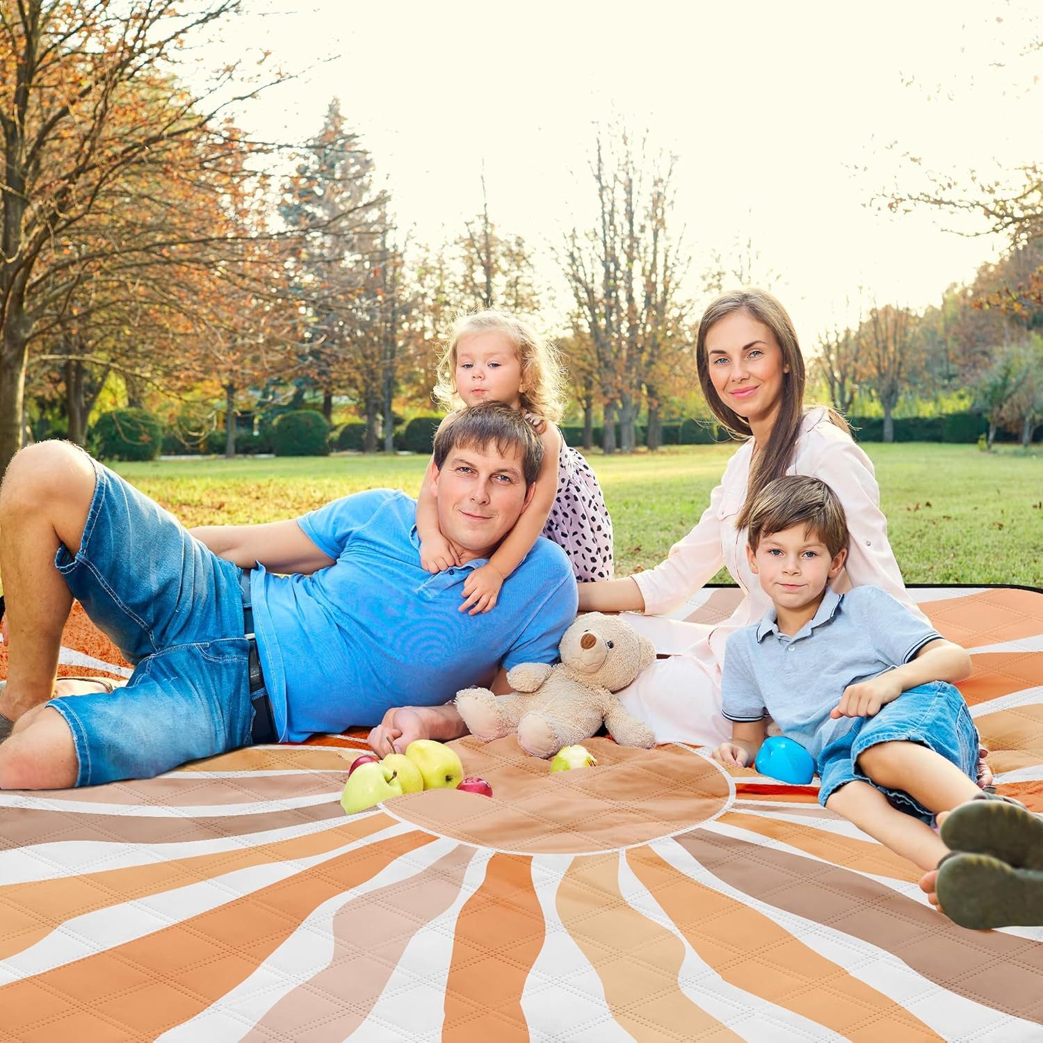 Picknickdecke Outdoor Picknickdecke 200x200cm Wasserdicht Sandfrei Bohemian, FELIXLEO
