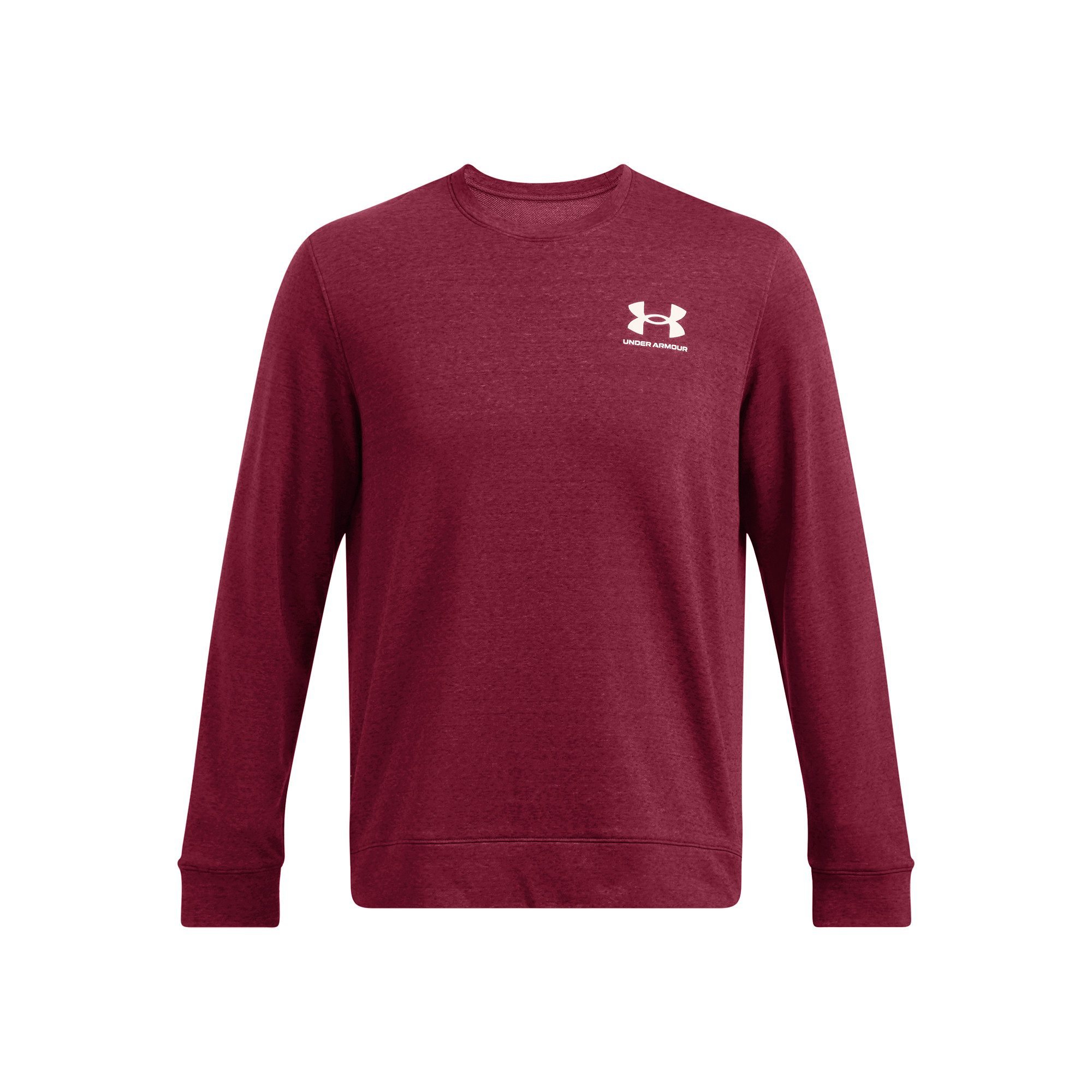 Langarmshirt Under Armour Herren Langarmshirt Rival Terry LC Crew 1370404