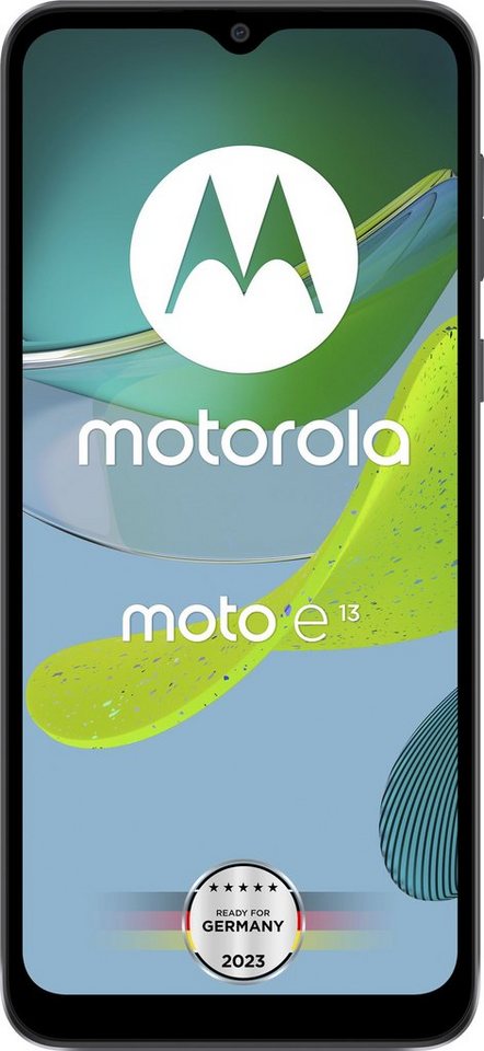 Motorola E13 Smartphone (16,56 cm/6,52 Zoll, 64 GB Speicherplatz, 13 MP  Kamera), Hauptkamera: 13-MP und Frontkamera: 5 MP Selfie-Kamera