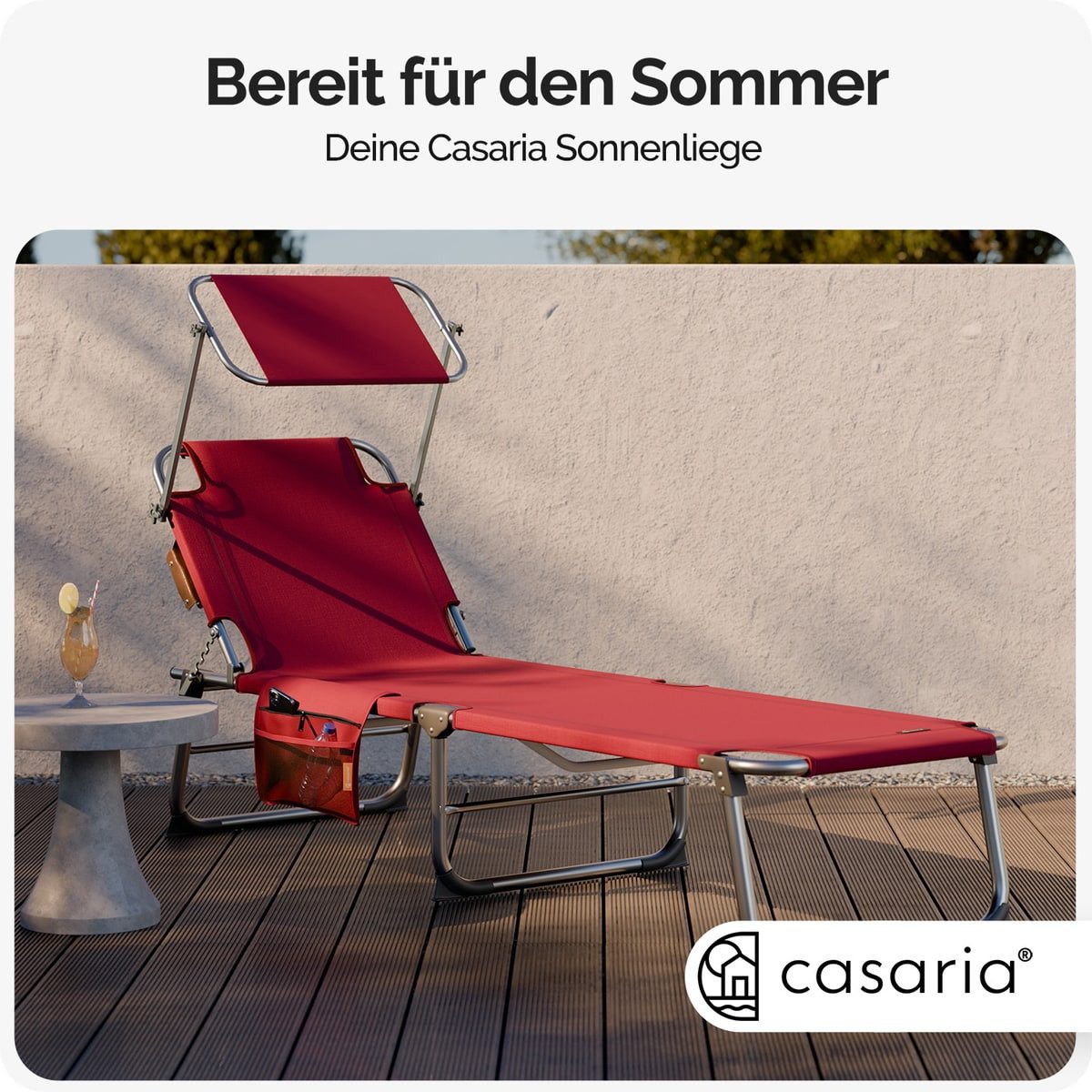 Casaria Gartenliege Ibiza, 2 St., Sonnenliege günstig online kaufen