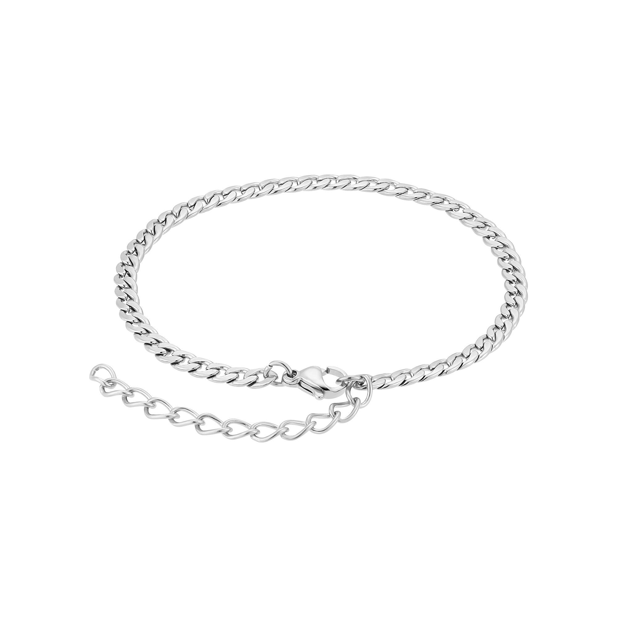 Heideman Armband Sascha silberfarben poliert (Armband, inkl. Geschenkverpackung), Armkette Männer