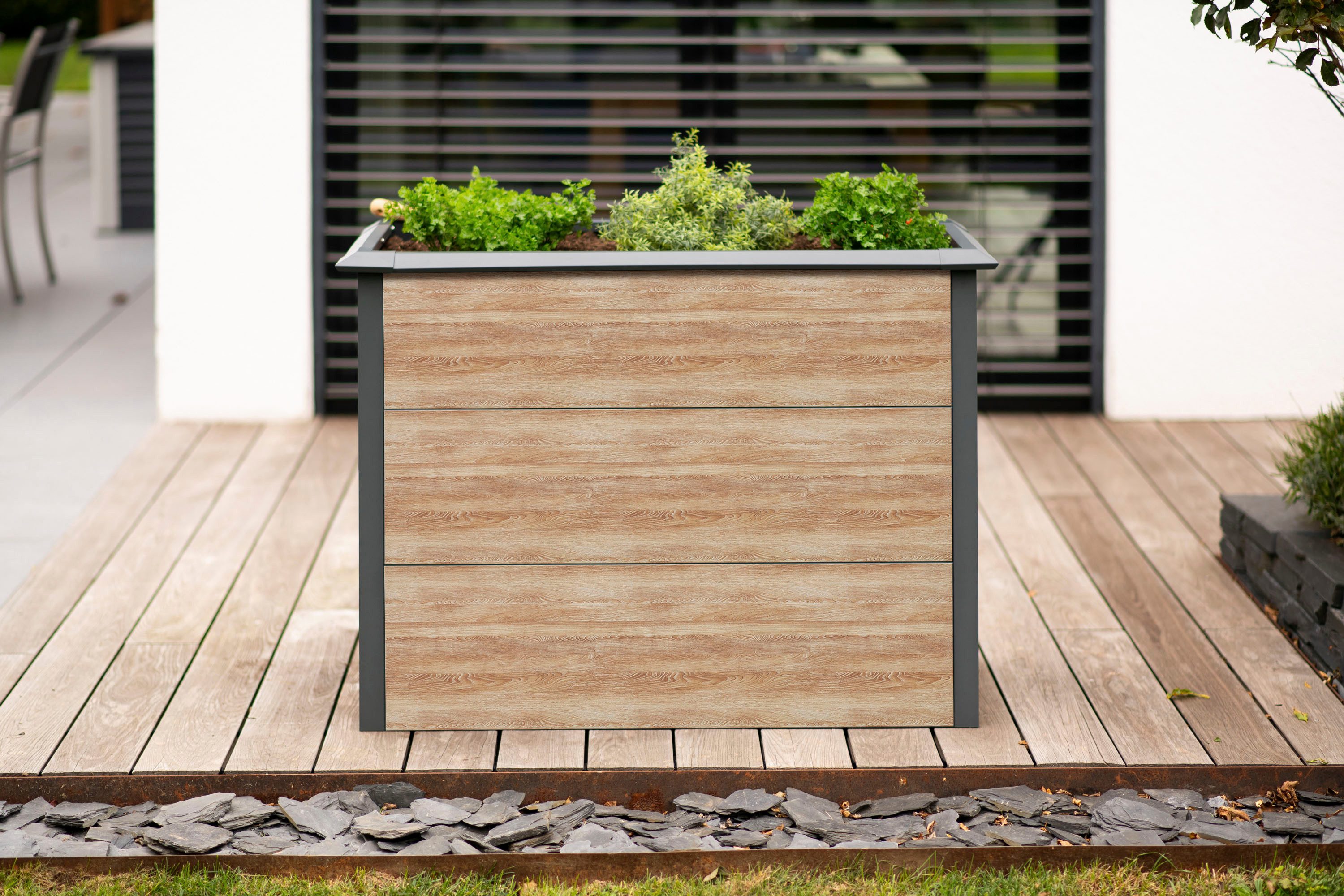 50NRTH Hochbeet Metall Hochbeet »Primus-Multi M«, Inkl. Schneckenschutz, BxTxH: 100x50x77 cm