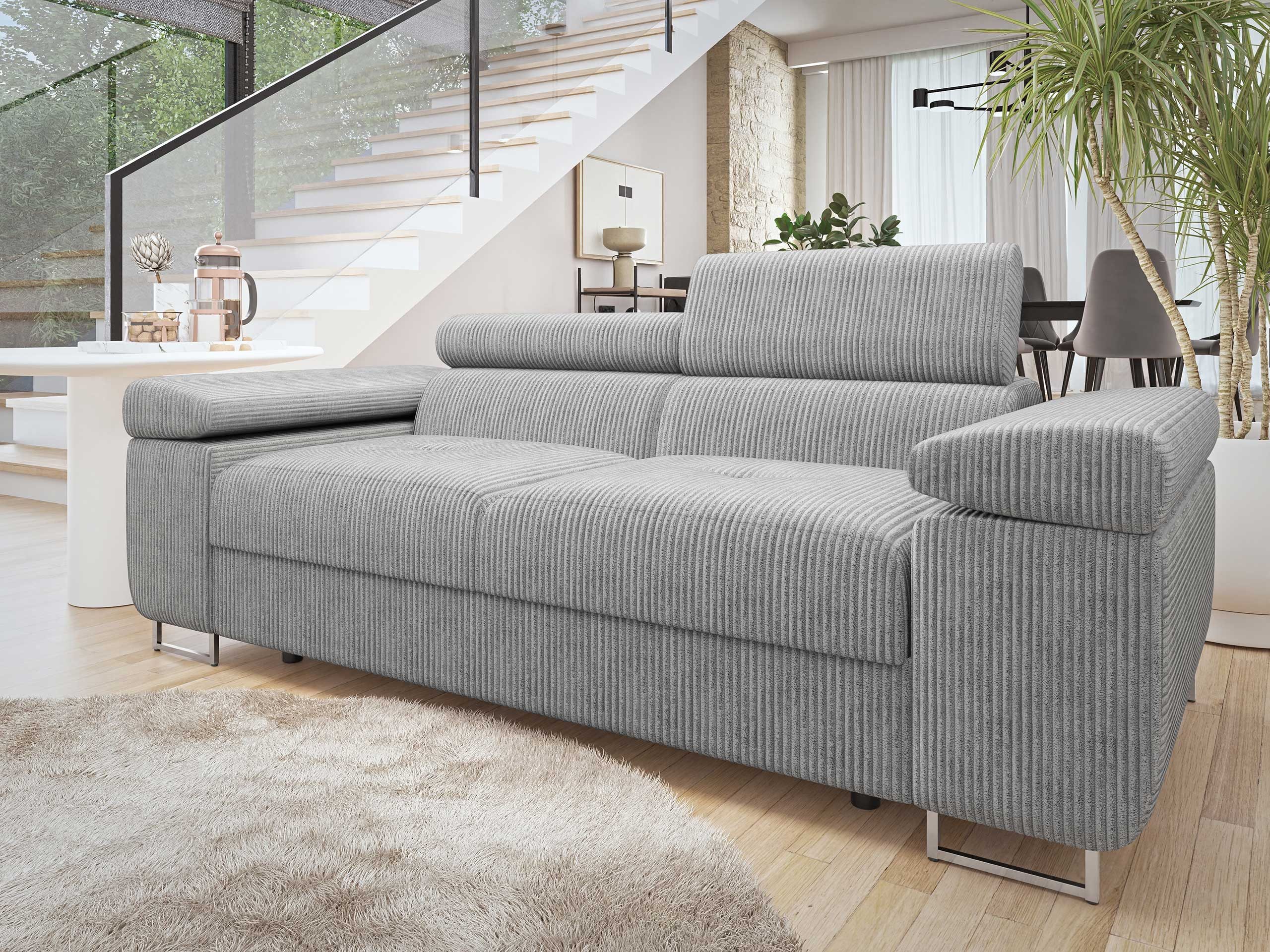 MIRJAN24 Sofa Torezio 2 Cord, Einstellbare Kopfstützen, 198x102x70-90 cm günstig online kaufen