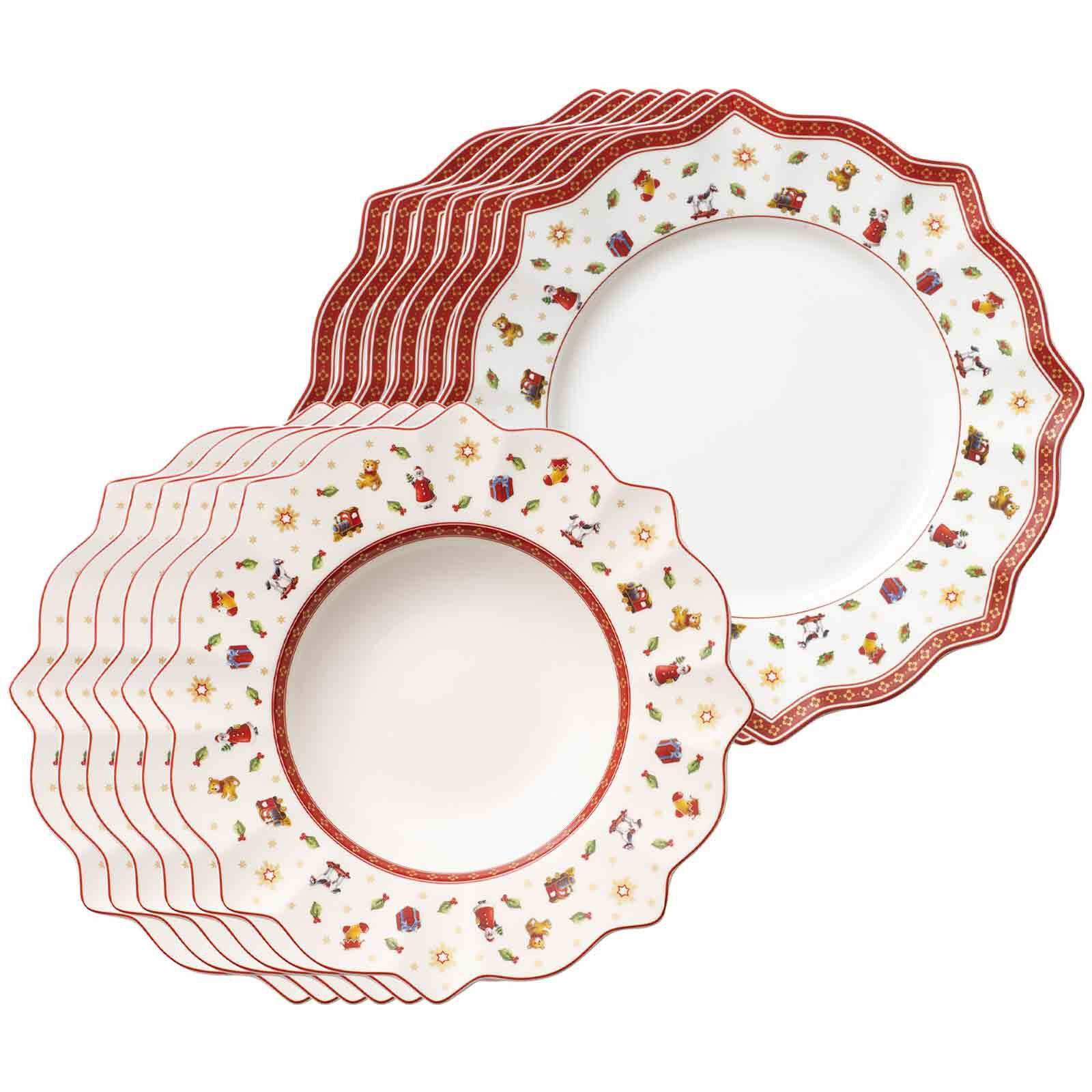 Villeroy & Boch Tafelservice Toy's Delight Tafelservice 12er Set (12-tlg), 6 Personen, Porzellan