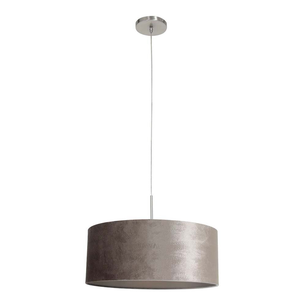 Steinhauer LIGHTING Deckenleuchte, Hängelampe Pendelleuchte Esstischleuchte Stahl Textil silber Höhe