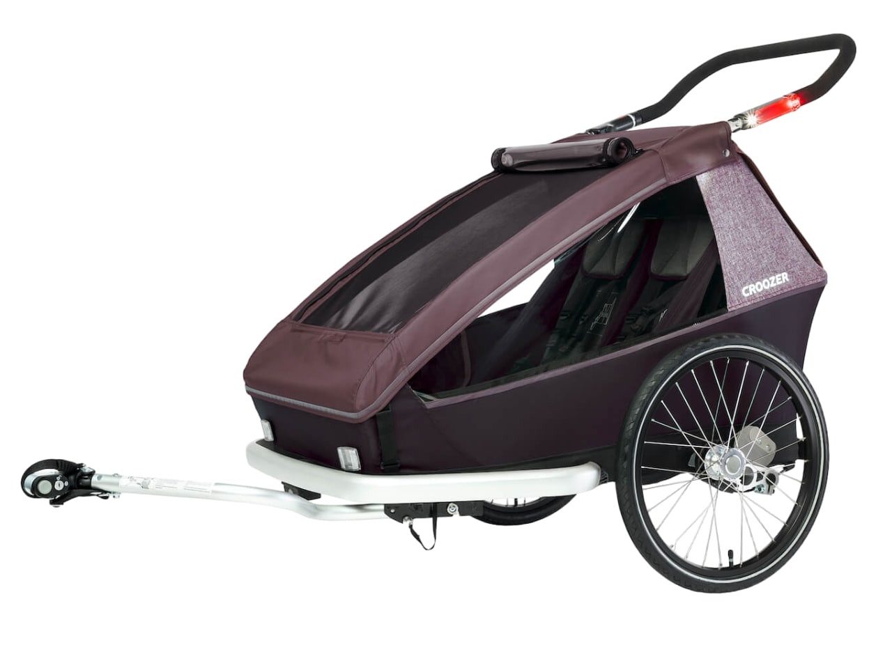 Fahrradkinderanhänger Kid Vaaya 2 mit Zubehör ab 1. Lebensmonat nutzbar bis 5 Jahre