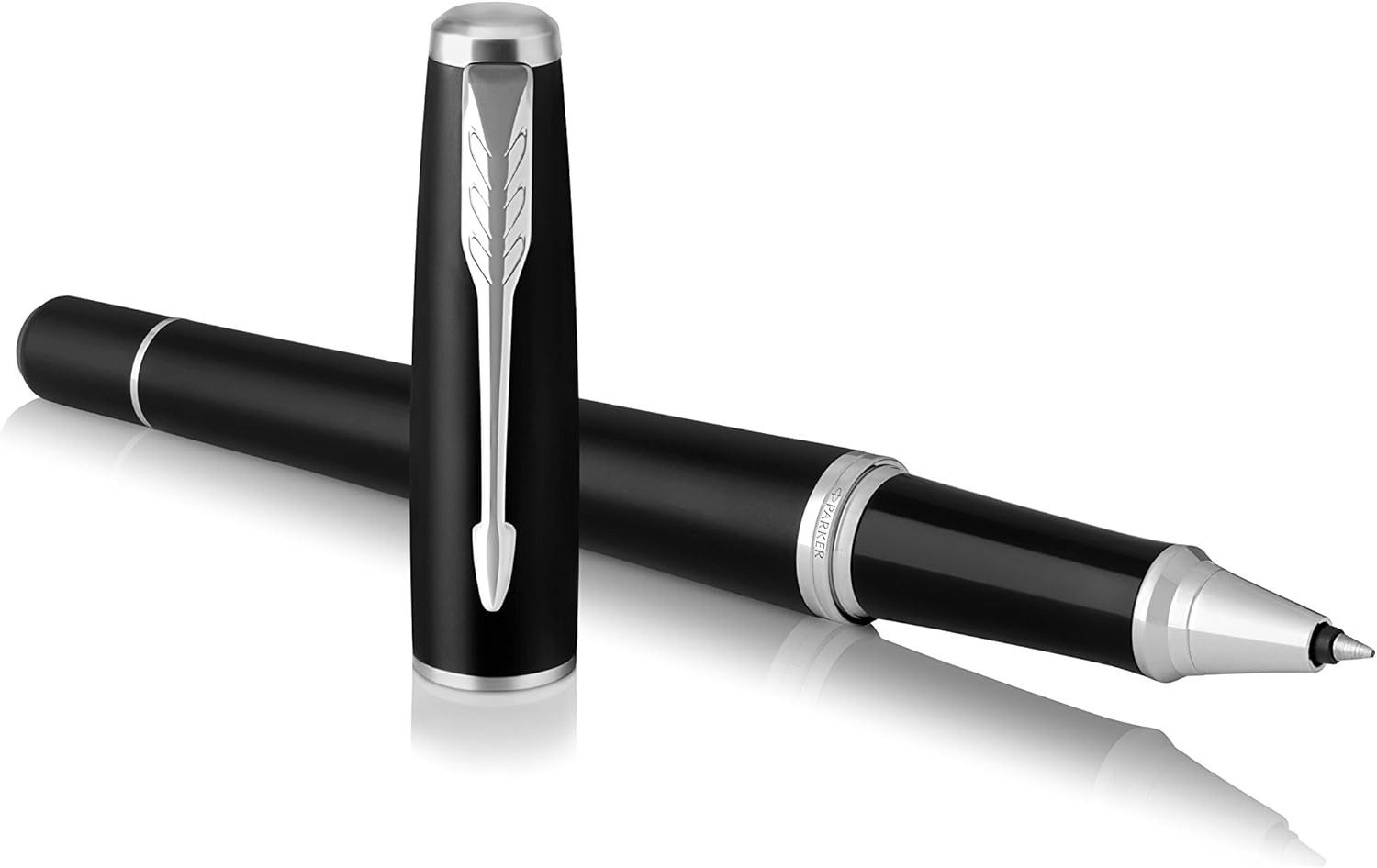 Parker Kugelschreiber Parker IM Rollerball Pen Schwarz Silber