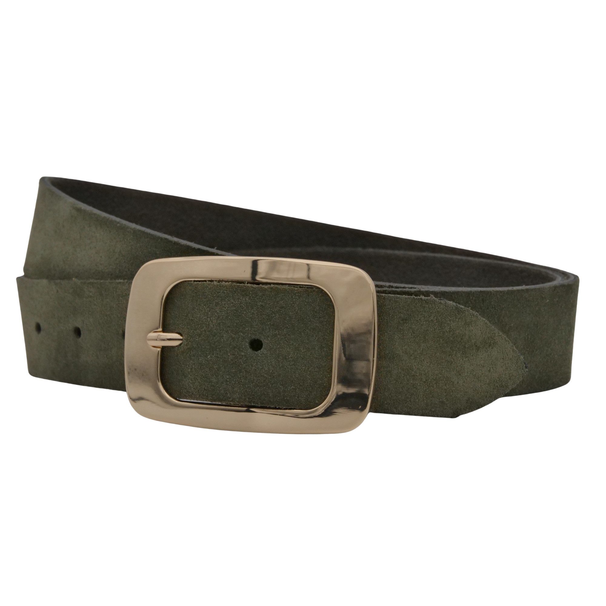 Ledergürtel AnnaMatoni Damen Ledergürtel in hochwertigem Velour Leder 3,5cm