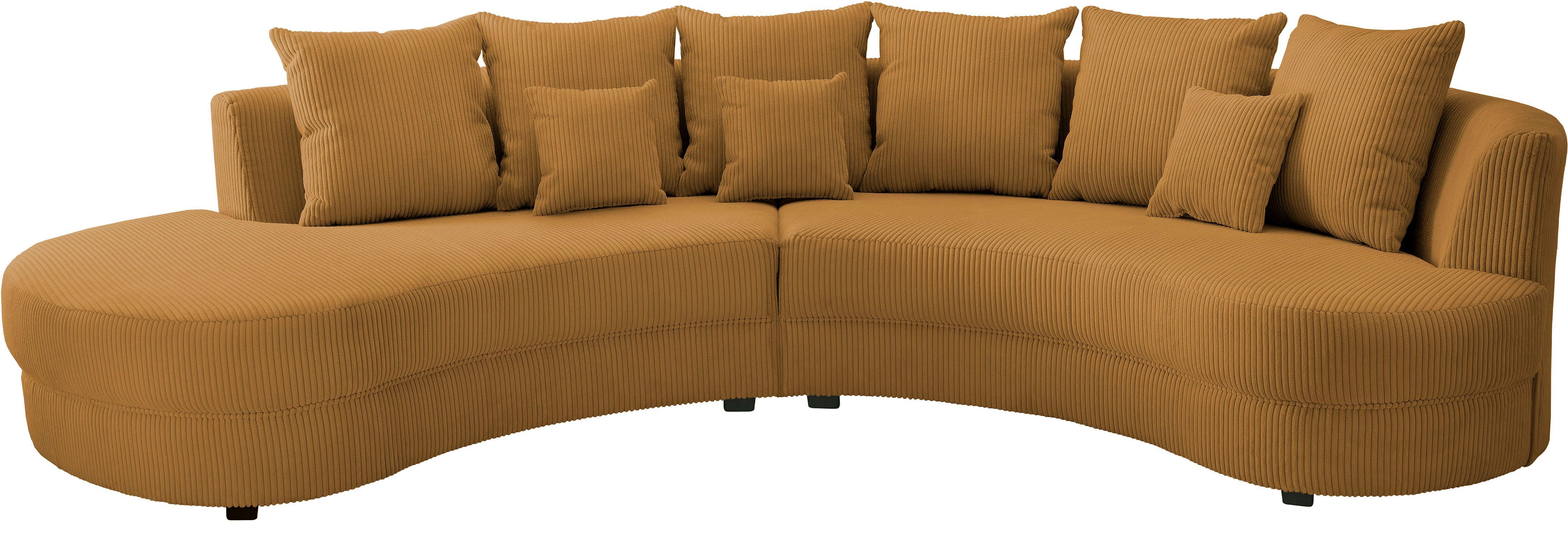 INOSIGN Ecksofa Limoncello, ergonomische Form