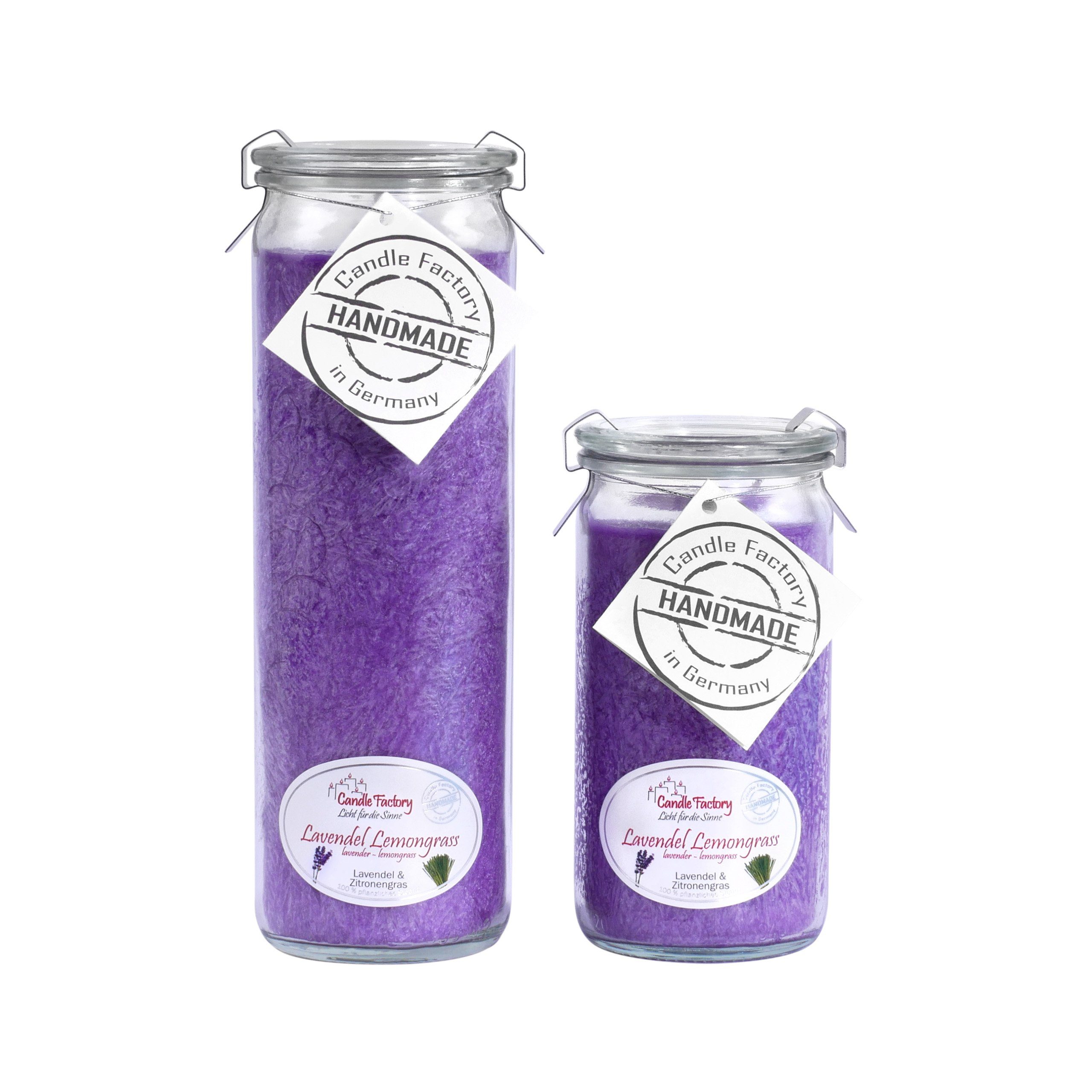 Candle Factory Duftkerze Candle Factory Kerzen-Set Lavendel Lemongrass Big + Mini Jumbo