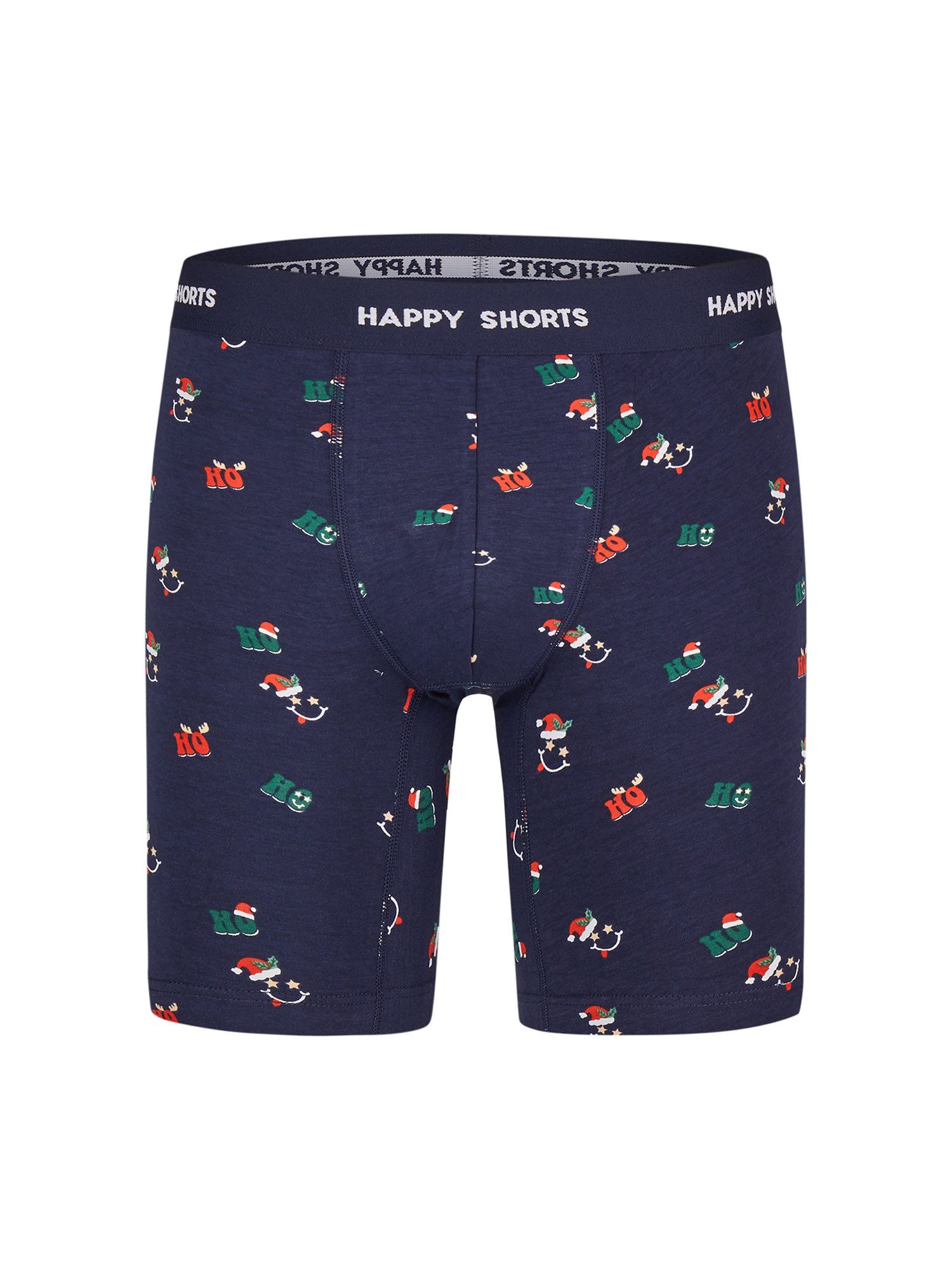 HAPPY SHORTS Langer Boxer XMAS Boxer Briefs (2-St) HOHOHO Trunks Retroshorts Boxershorts Weihnachten
