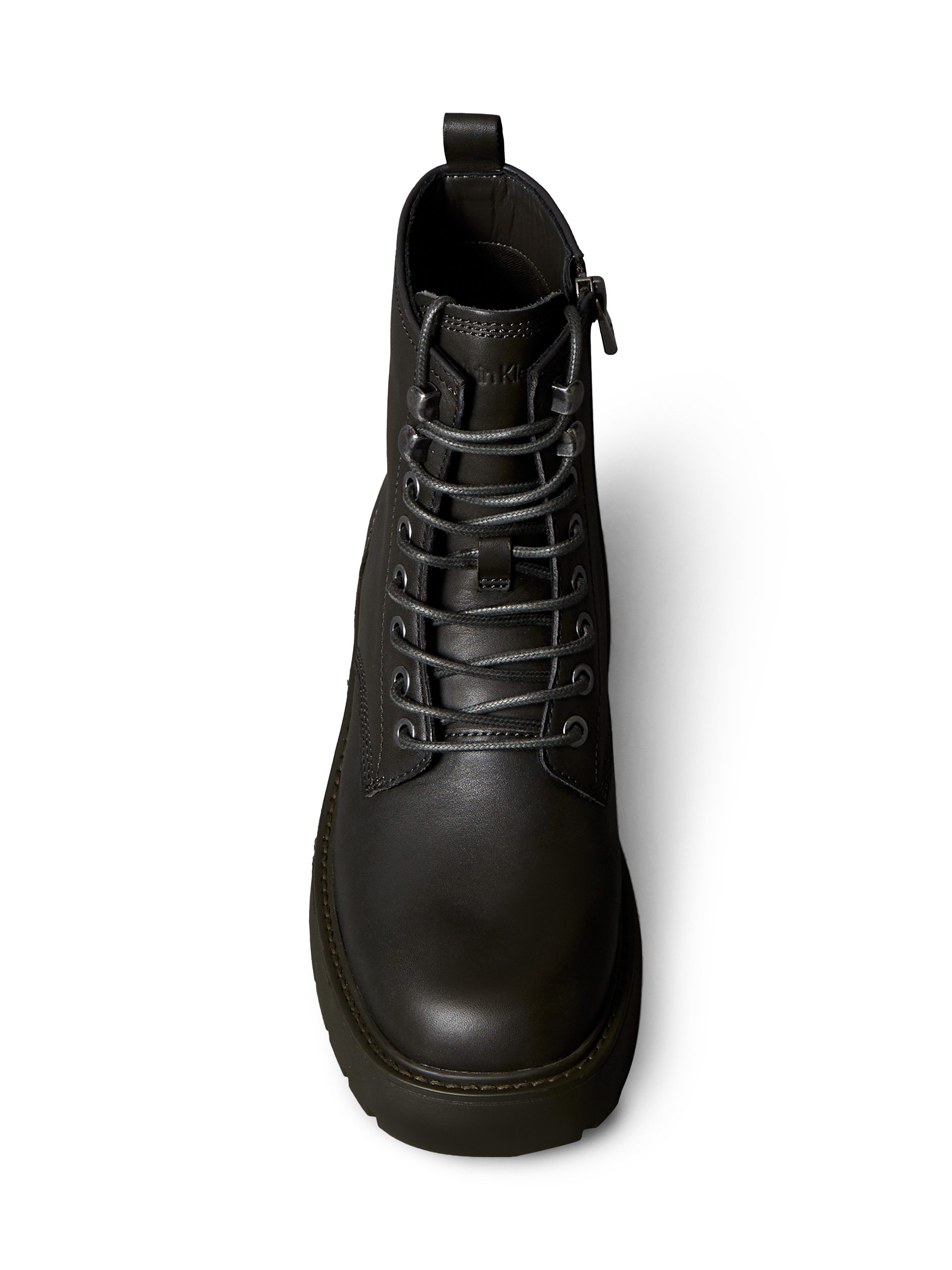 Calvin Klein Jeans CHUNKY LACE UP ZIP BOOT Schnürboots Schnürstiefelette, Plateauboots, Festival, mit Anziehlasche – Bild 4 von 5