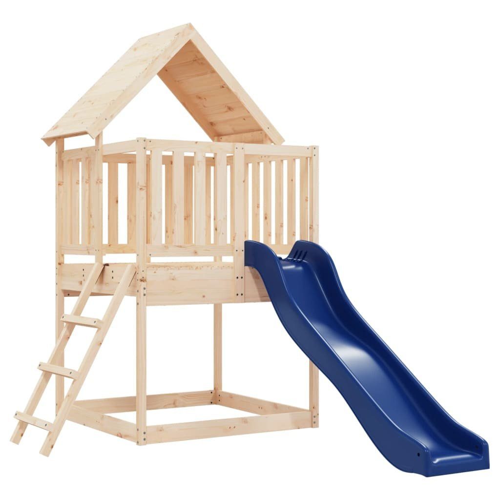 Kletterturm Spielhaus Leiter mit Rutsche Massivholz und Kiefer Spielturm Kinder vidaXL