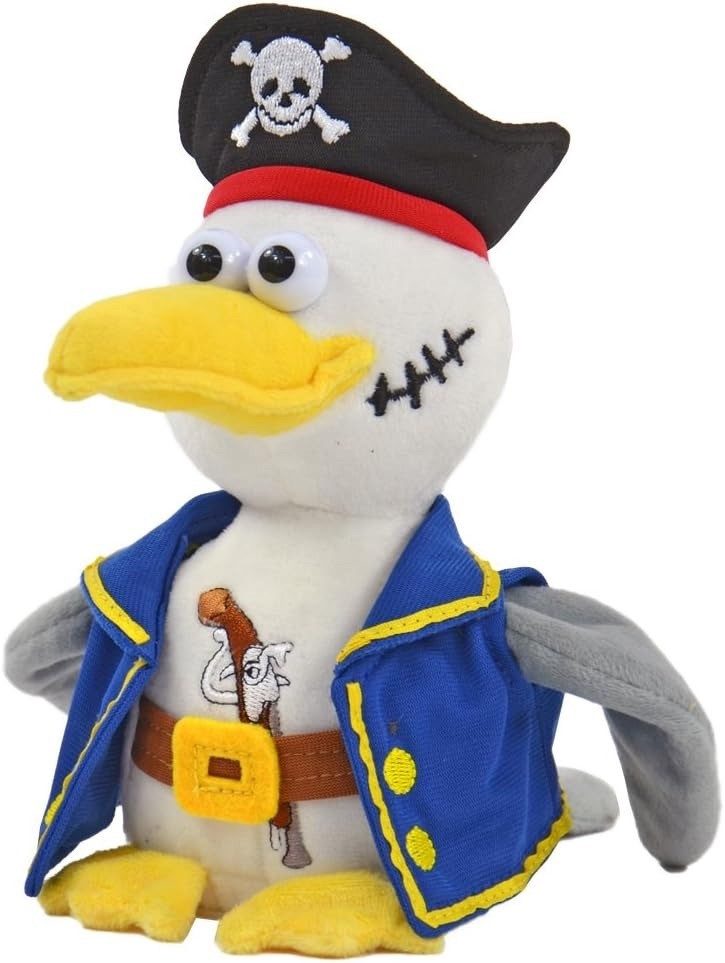 Kögler Plüschfigur Kögler Labertier Piraten Möwe - "Malwin" (1-St), Spricht nach und bewegt sich beim Wiedergeben.