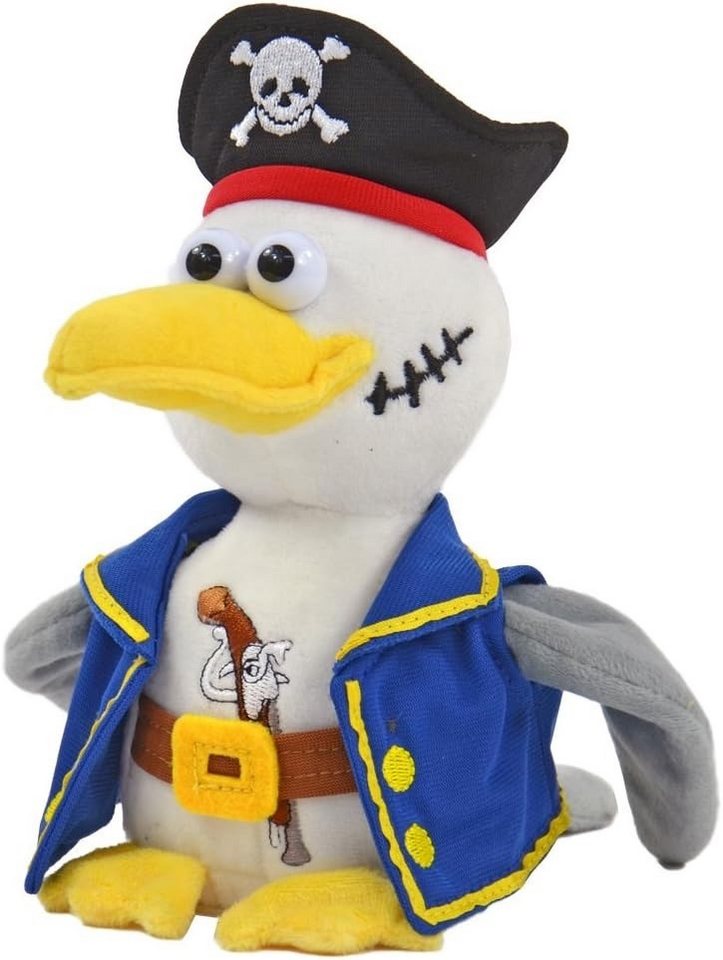 Kögler Plüschfigur Kögler Labertier Piraten Möwe - "Malwin" (1-St), Spricht nach und bewegt sich beim Wiedergeben.