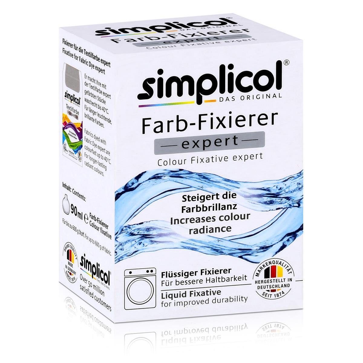 simplicol Textilfarbe Simplicol Farb-Fixierer Expert: Steigert die Haltbarkeit (6er Pack)