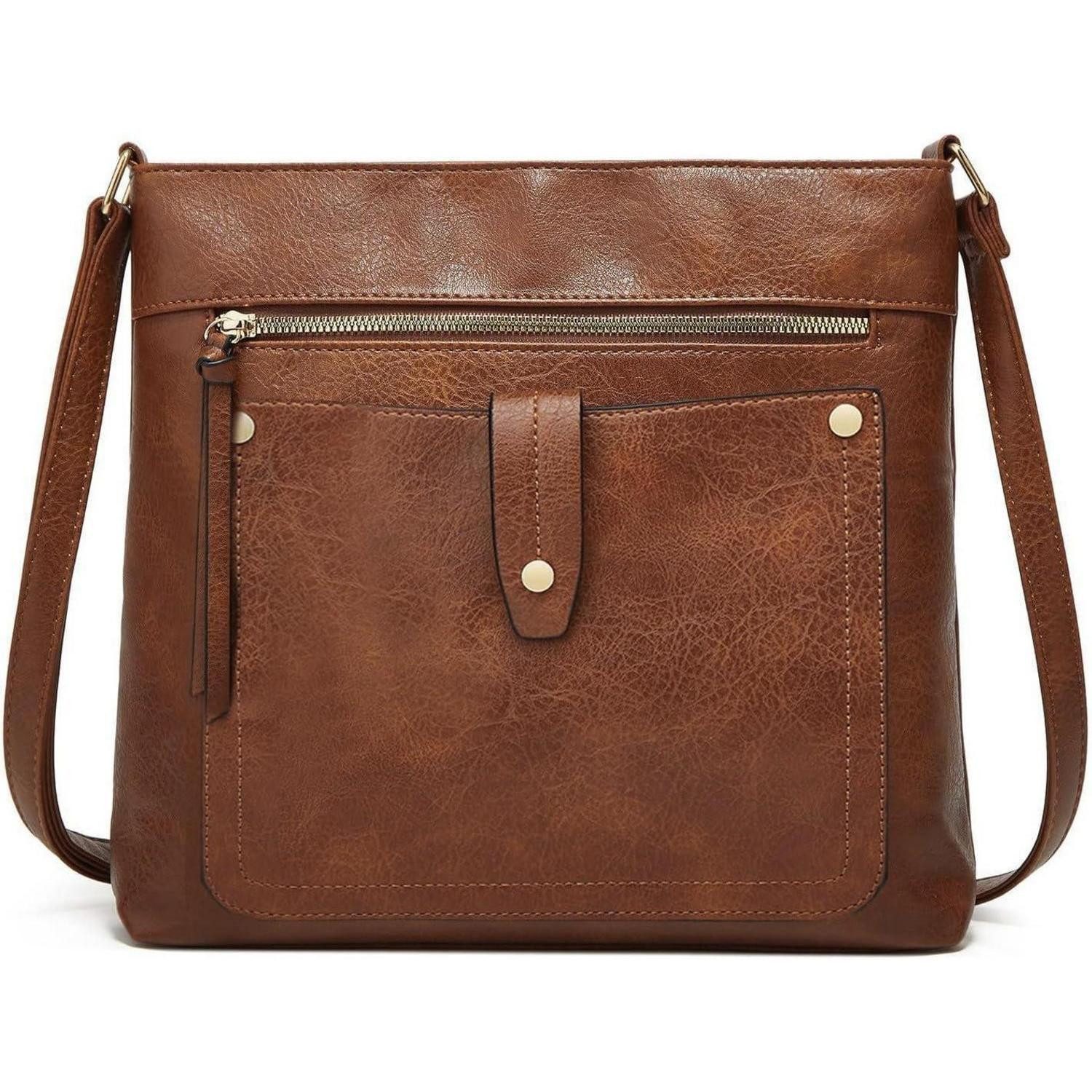Umhängetasche Umhängetasche aus weichem PU-Leder für Damen, Crossbody-Tasche mit