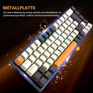 Redragon K633CGO RGB 68 Tasten Gaming-Tastatur (RGB-Hintergrundbeleuchtung)