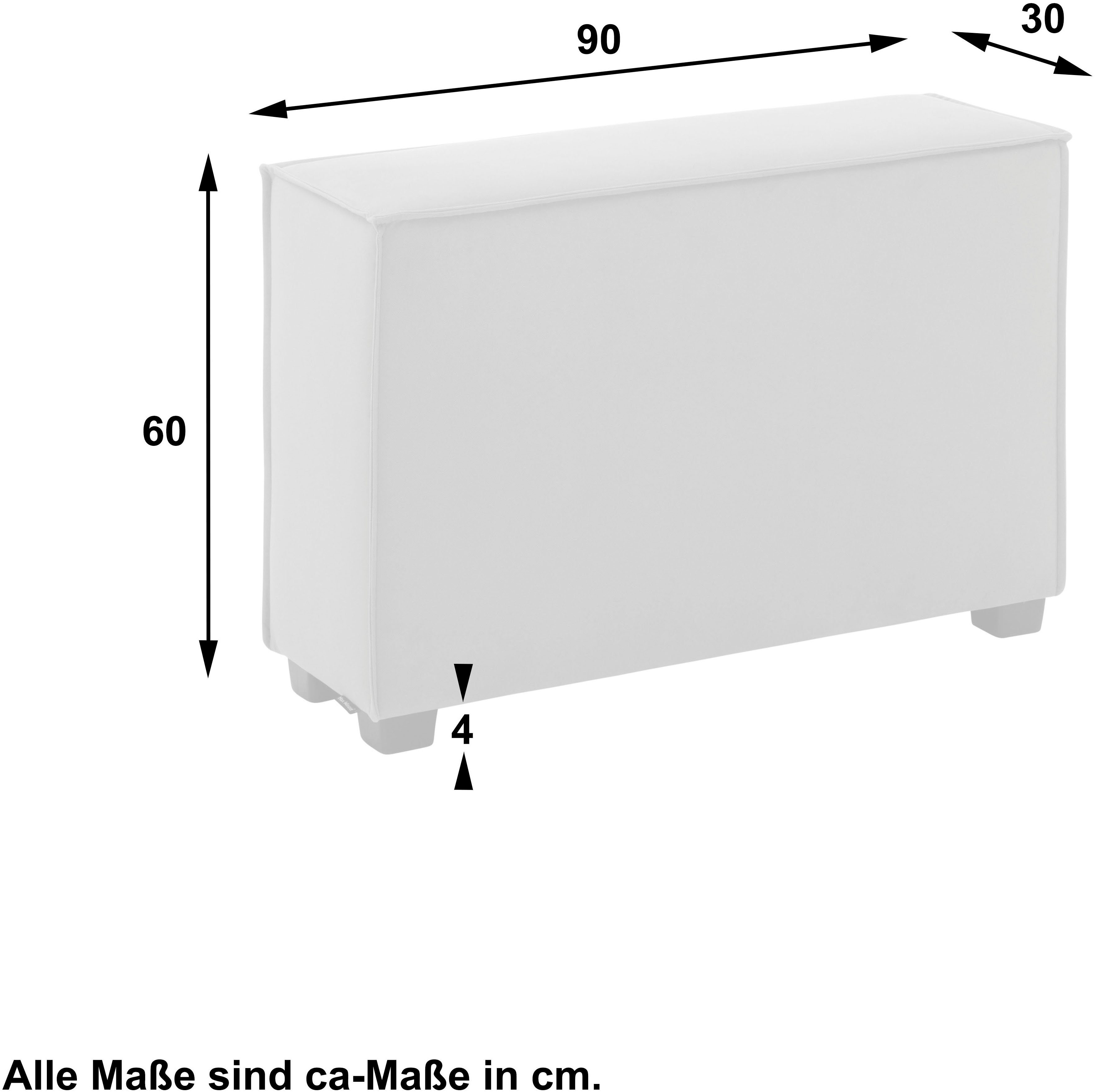 Max Winzer® Sofaelement Einzelelement 90/30/60 rot cm, individuell kombinierbar MOVE