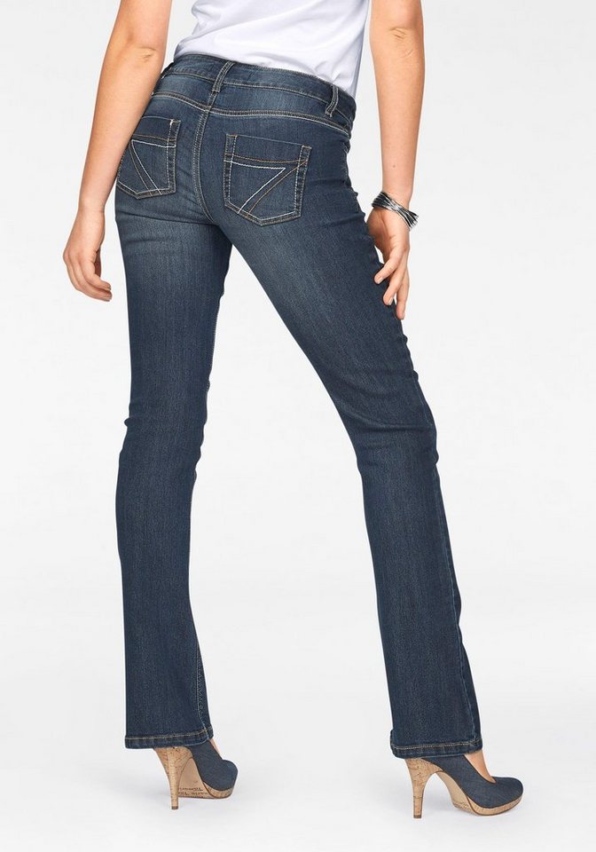 Waist Mid Arizona Bootcut-Jeans mit Kontrastnähten