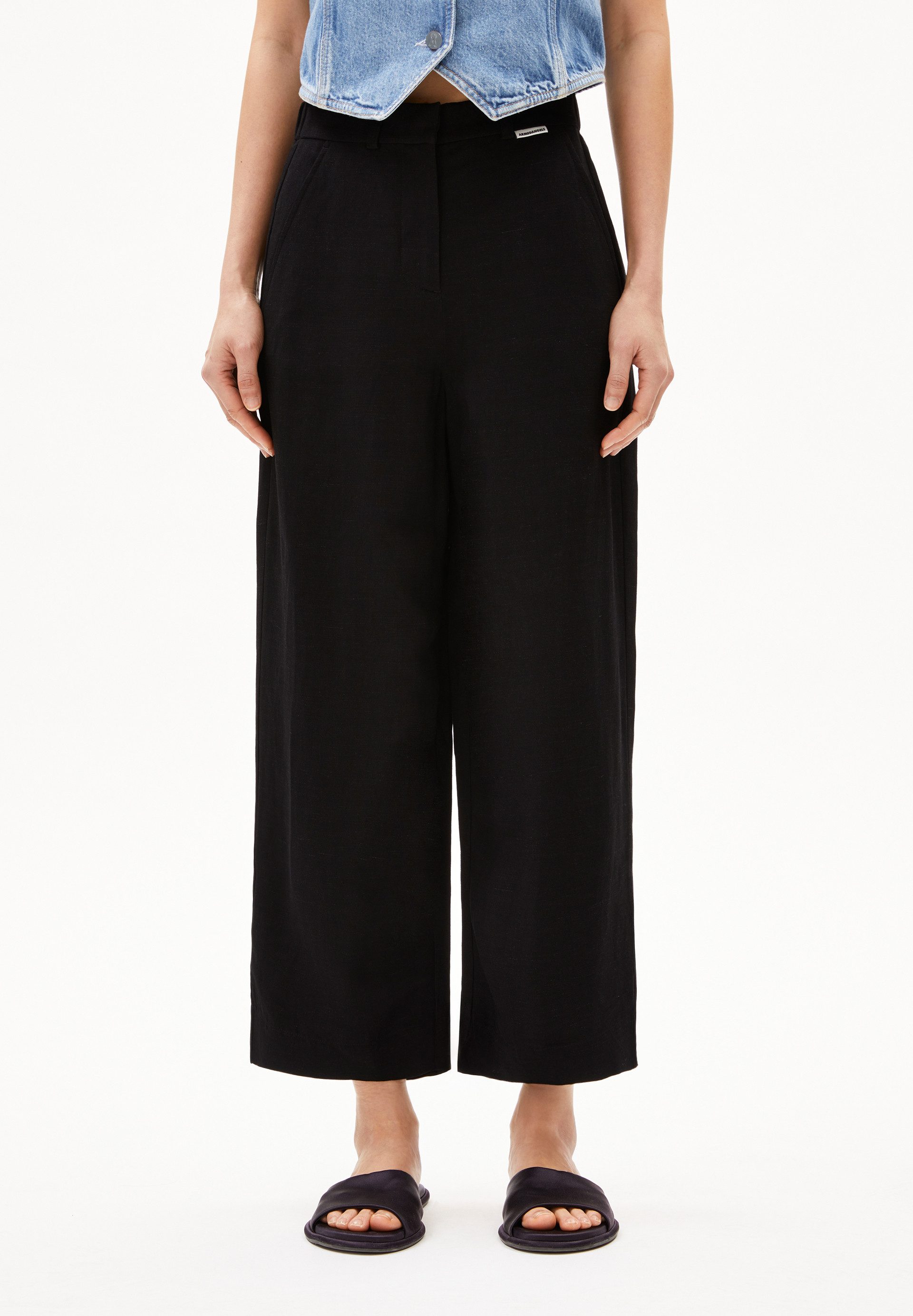 Armedangels Stoffhose CAARUNUS LINO Webhose aus Leinen-Mix (High Waist, Rel günstig online kaufen