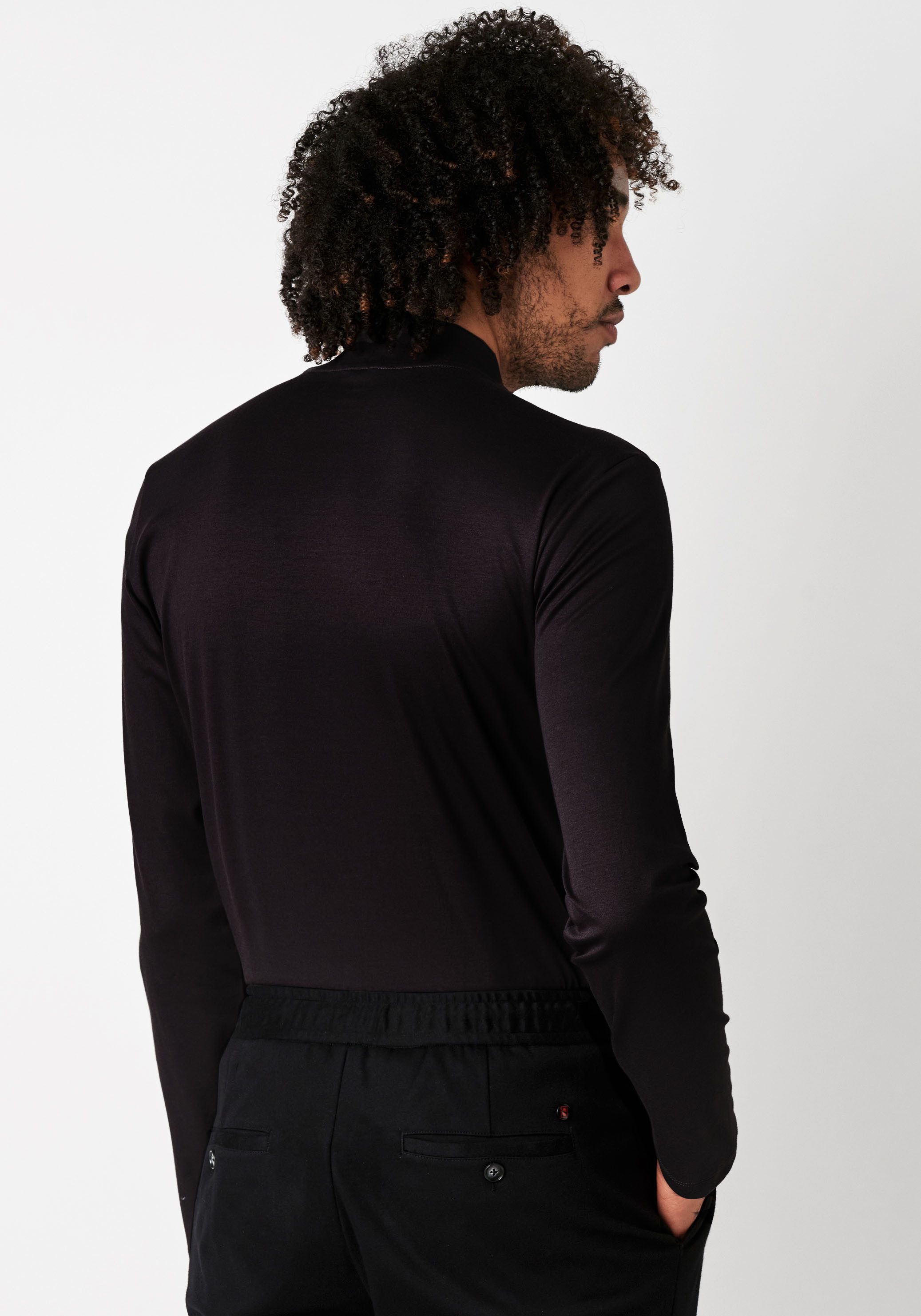 DESOTO Rollkragenshirt Jersey Rollkragenshirt langarm Stretch-Qualität