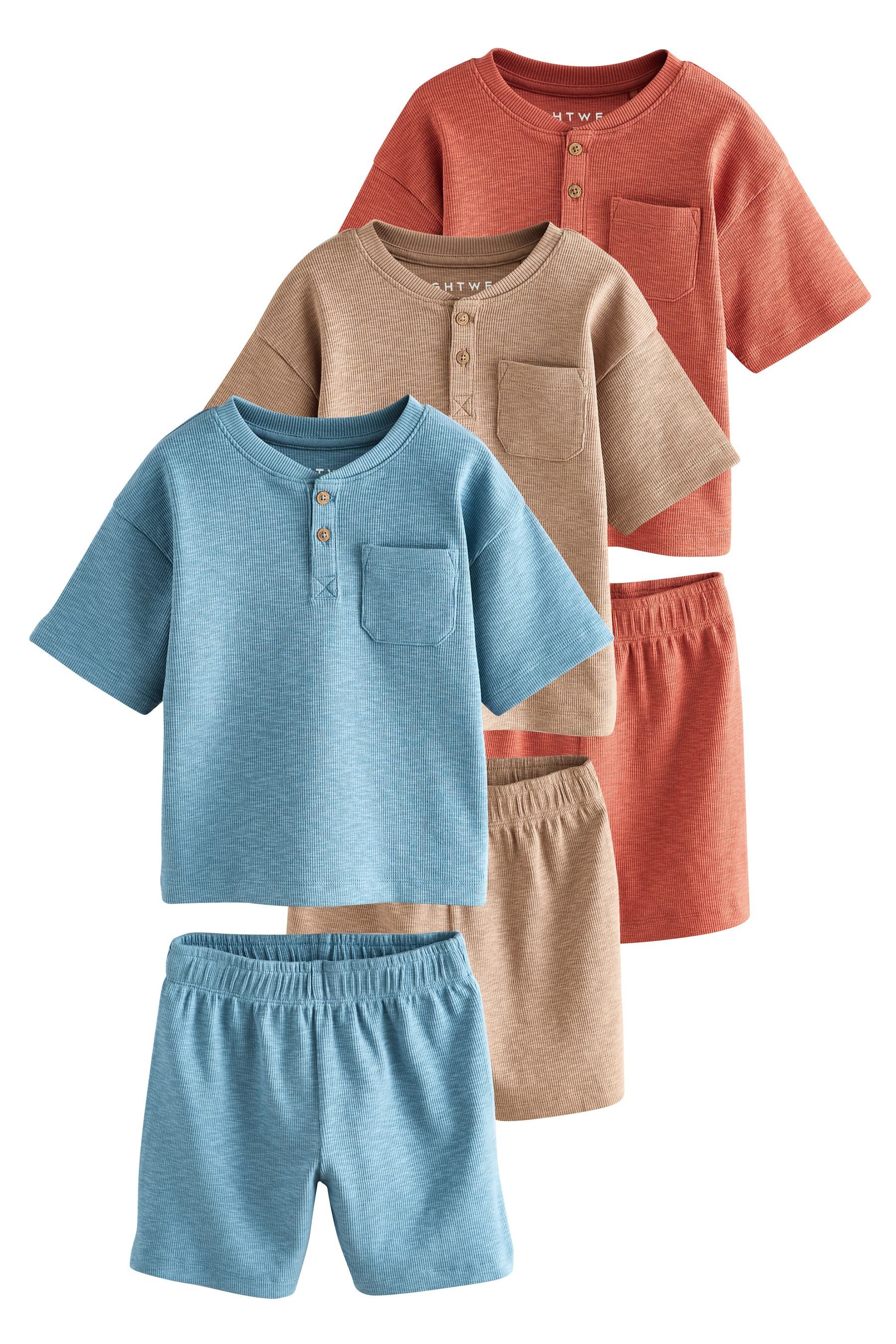 Pyjama Kurze Schlafanzüge, 3er-Pack