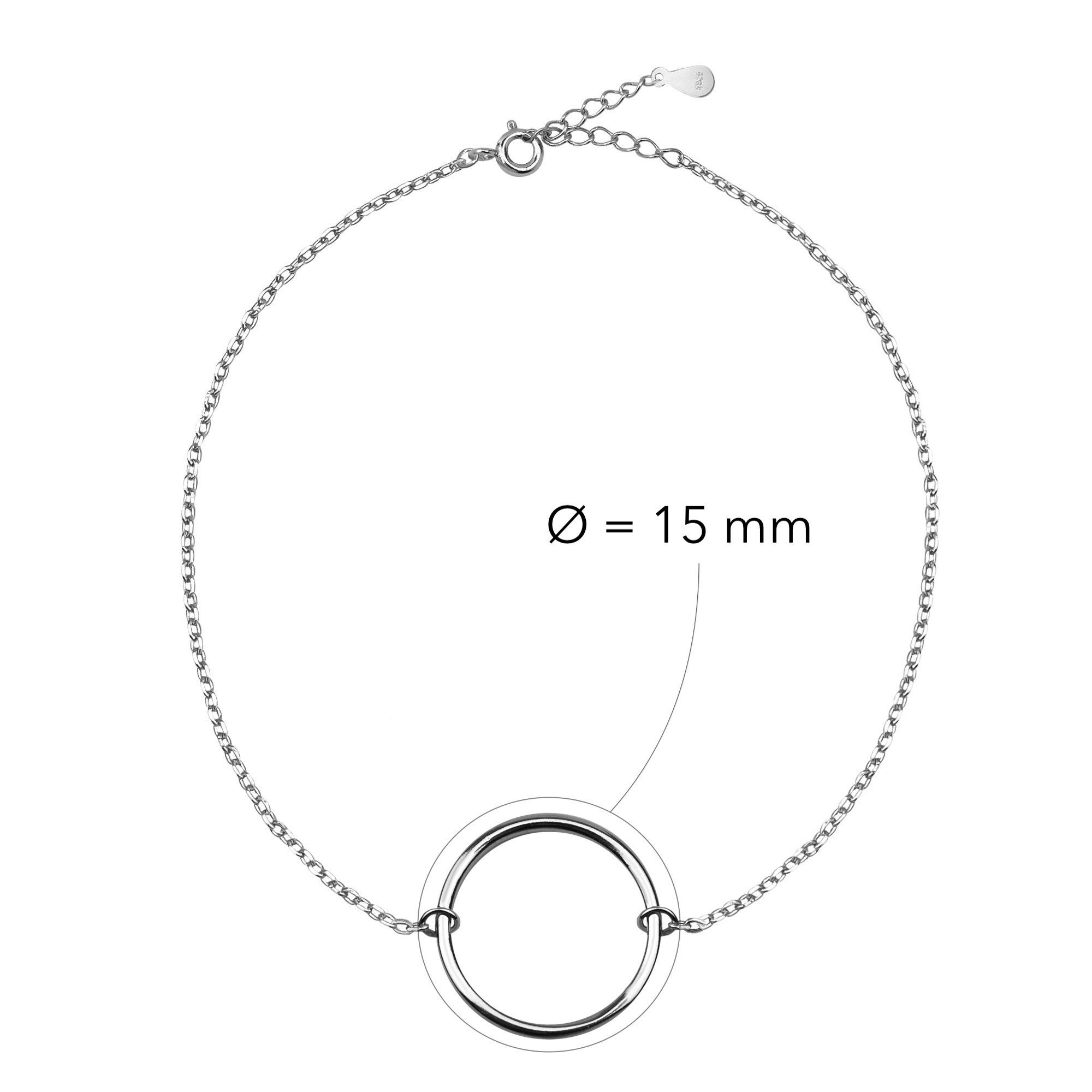 Sofia Milani Armband Kreis Silber Schmuck (Armband), Damen 925
