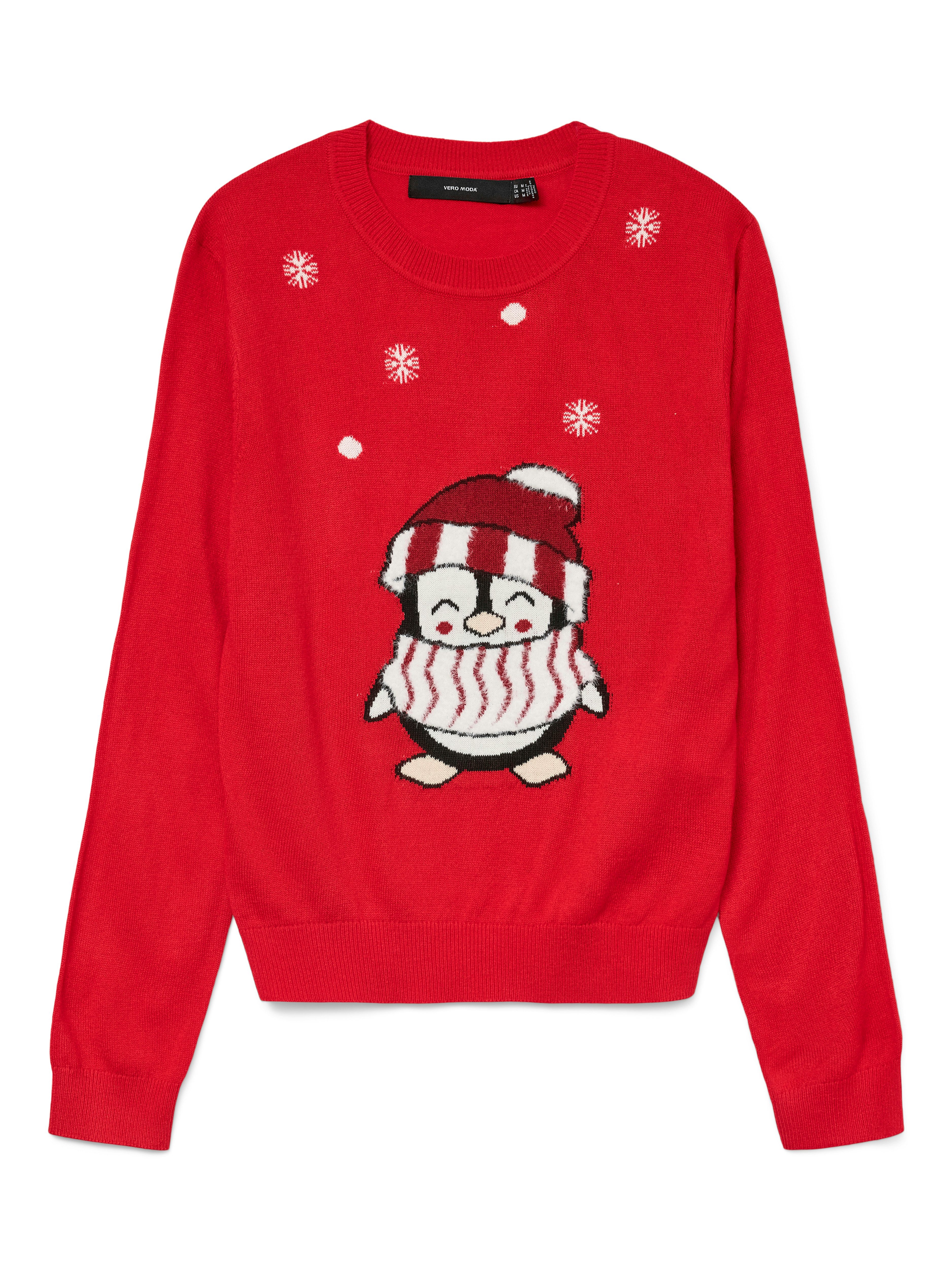 Vero Moda Weihnachtspullover VMCUTE LS O-NECK günstig online kaufen