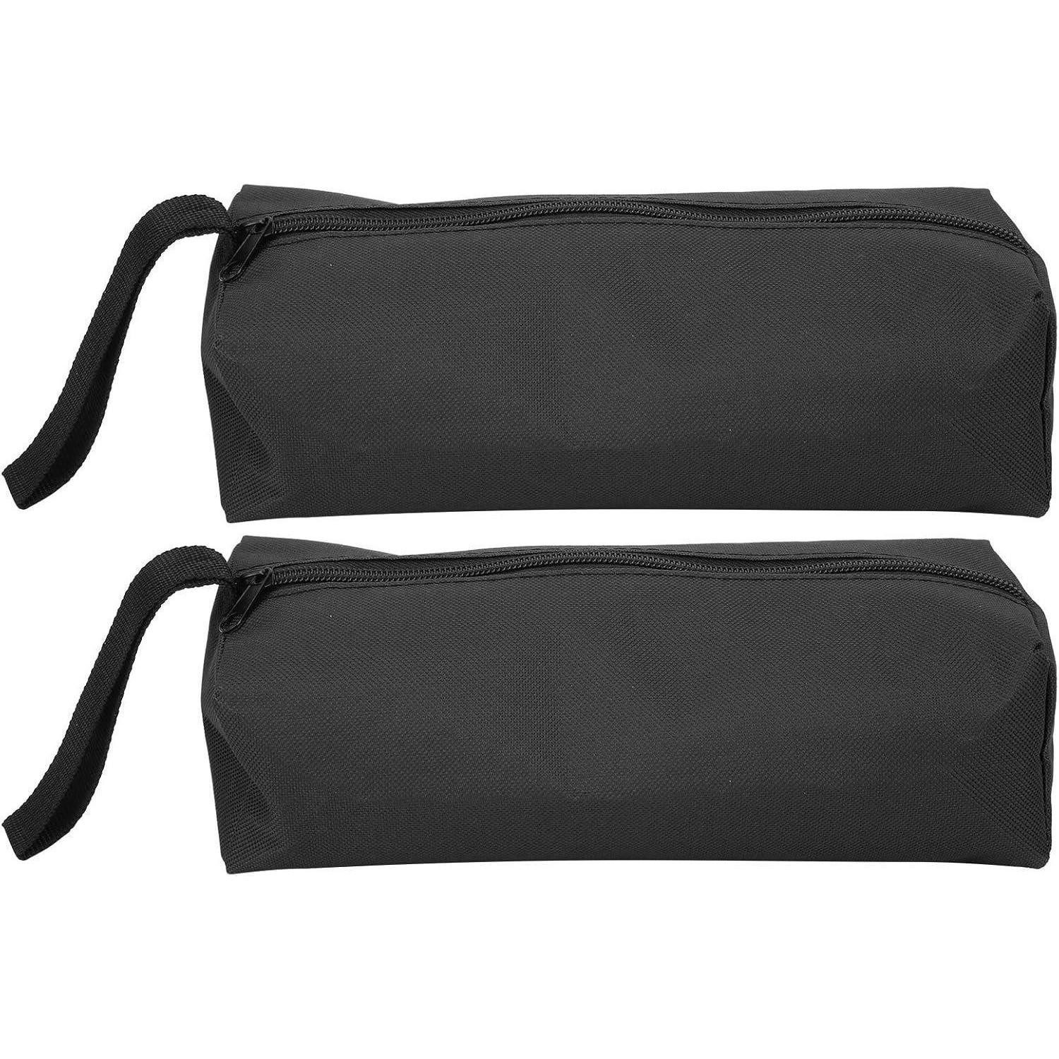 LuxusKollektion Werkzeugtasche Werkzeugtasche 2 Stück Tragbar 600D Polyester Reißverschluss Schwarz