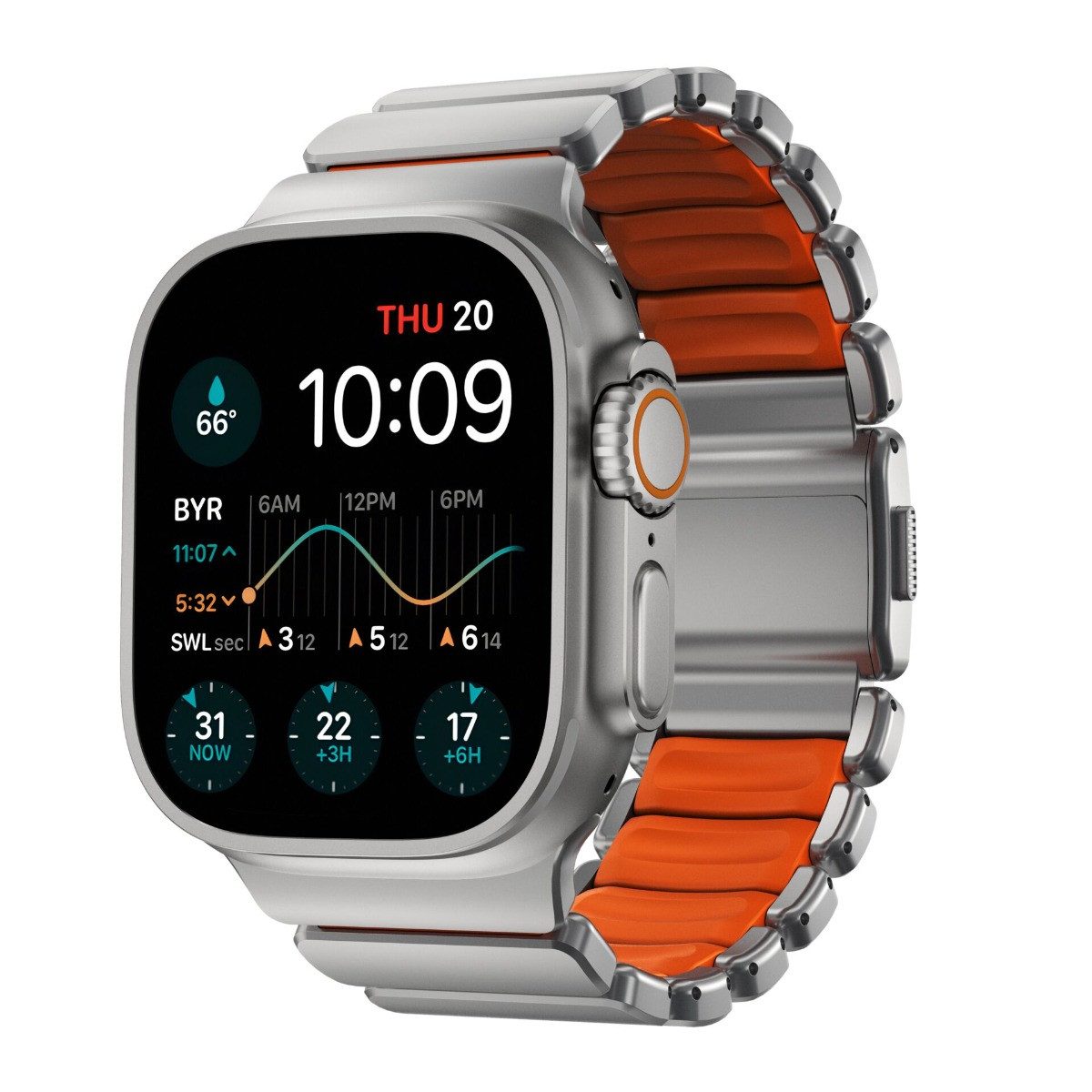 Nomad Smartwatch-Armband Stratos Band, für Apple Watch, 44/45/46/49 mm