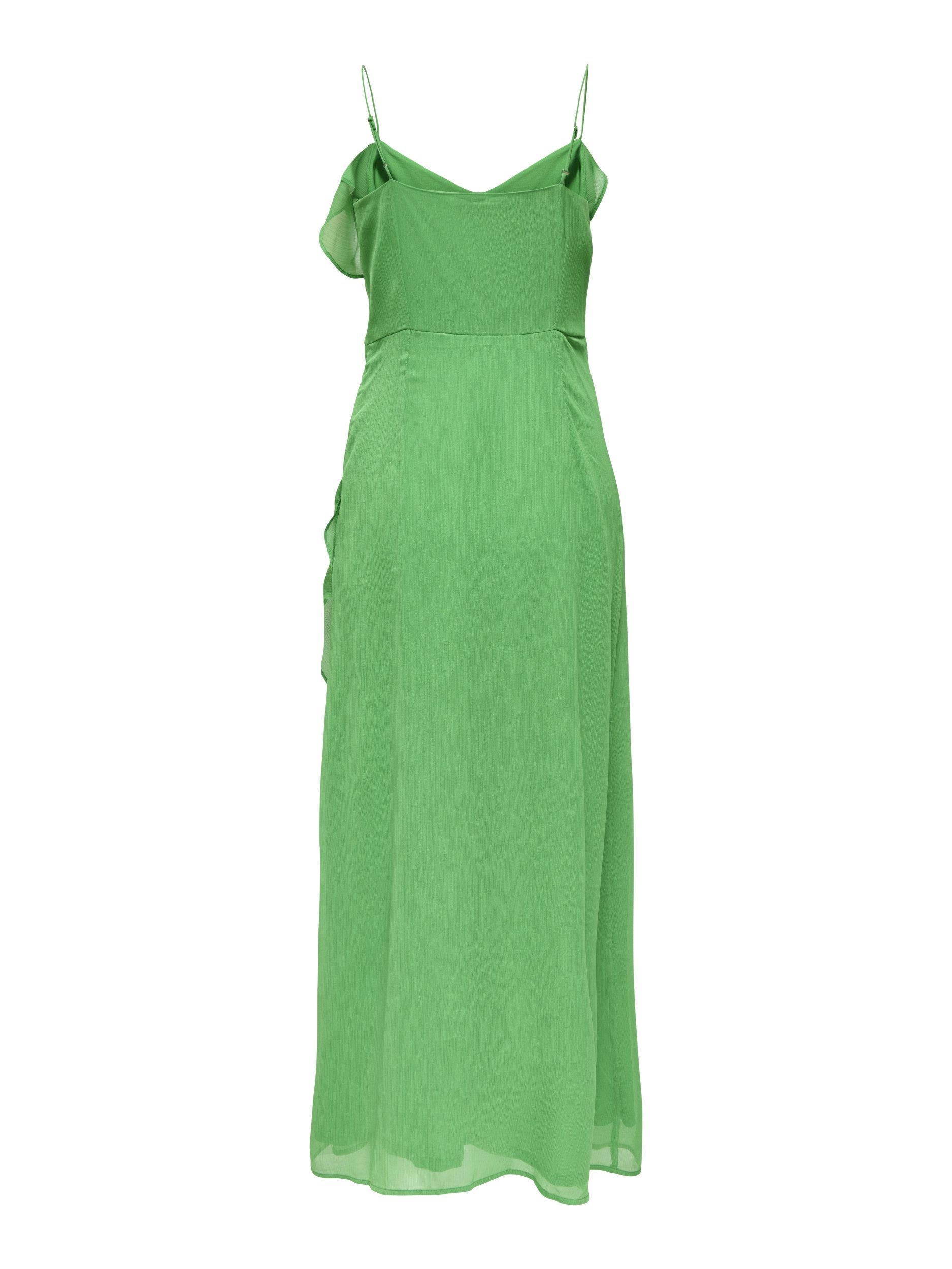 pieces Maxikleid - sommerliches Maxikleid ohne Ärmel in Unifarbe