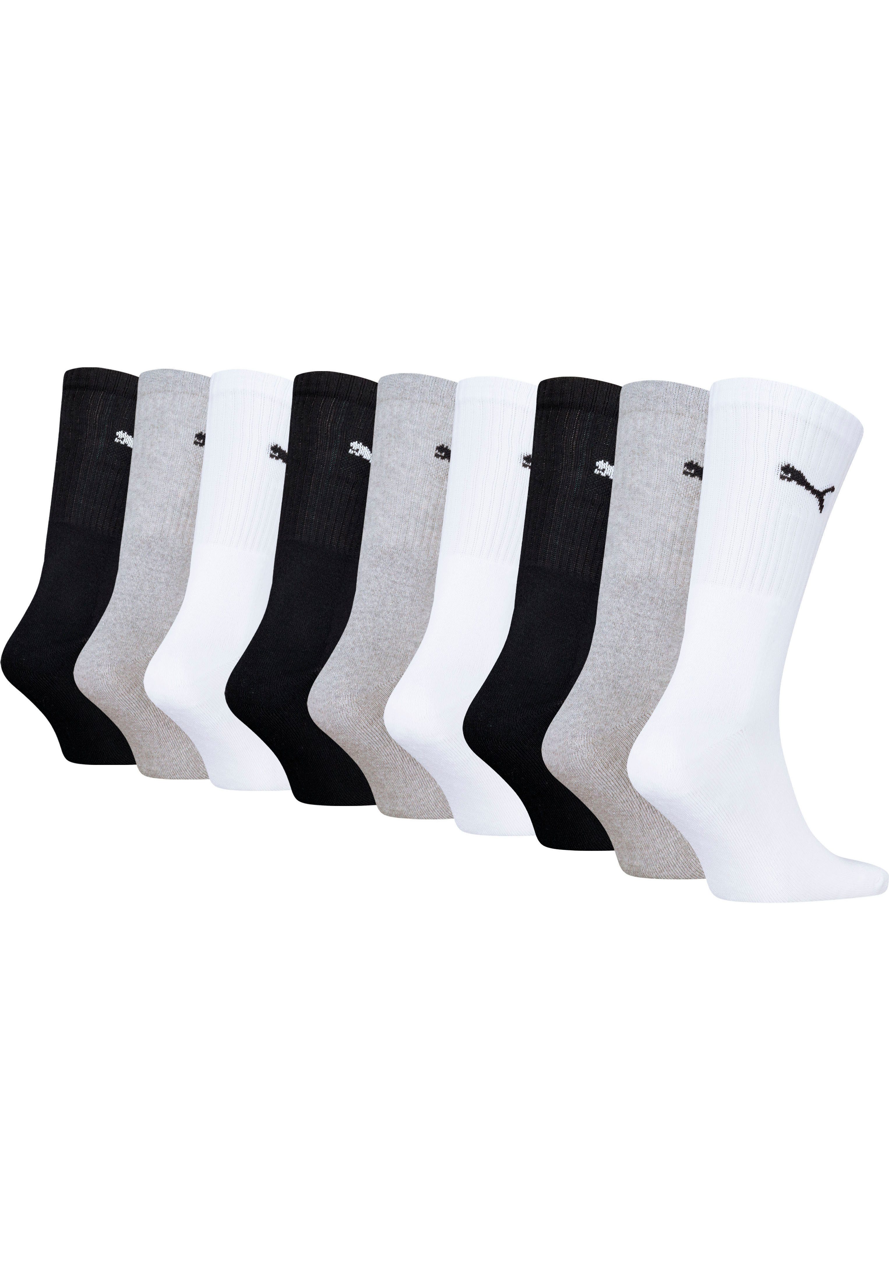 PUMA Sportsocken (9-Paar) Tennissocken, atmungsaktiv, feuchtigkeitsregulier günstig online kaufen