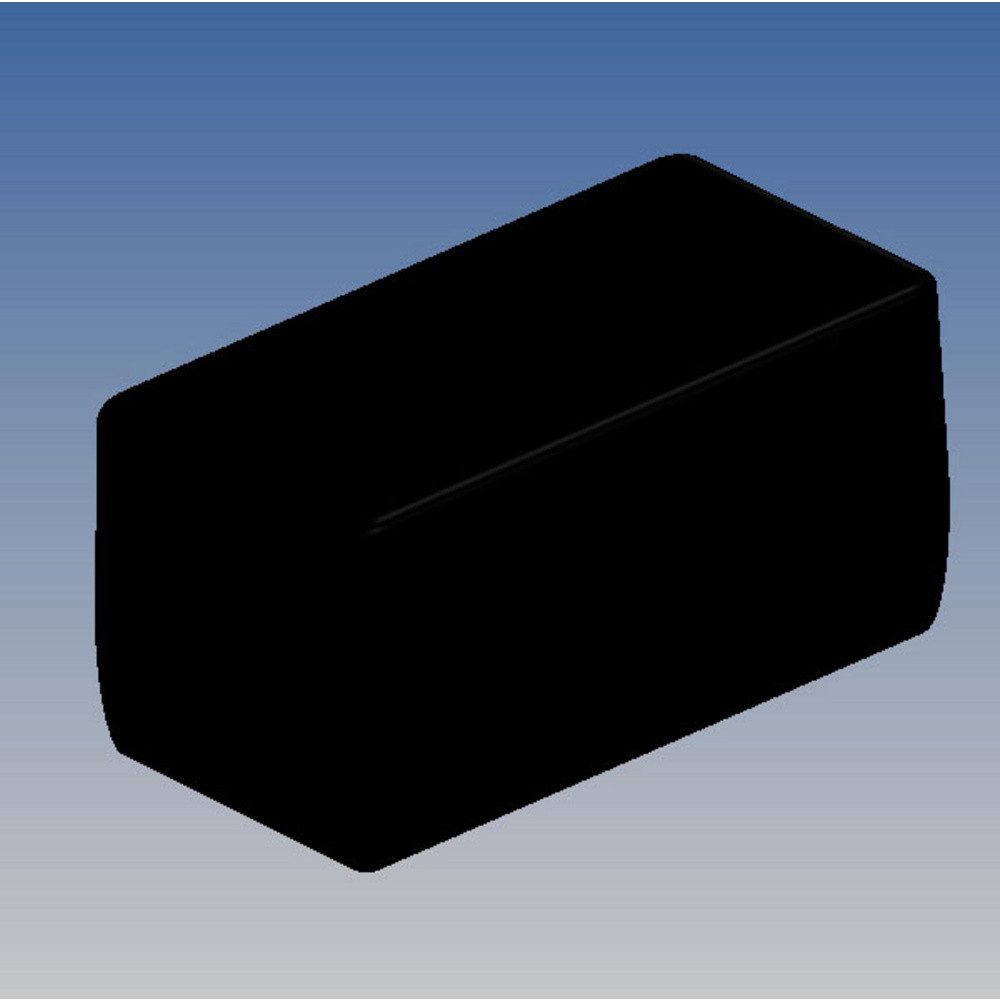 Teko Gehäusedeckel TEKO SR37-DB.9 Universal-Gehäuse 128 x 63.5 x 63 ABS Schwarz 1 St.