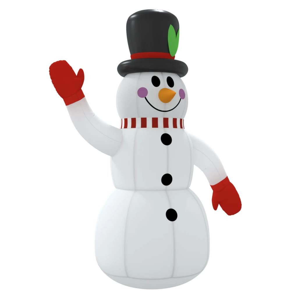 vidaXL Schneemann Aufblasbarer Schneemann mit LEDs 120 cm (1 St)