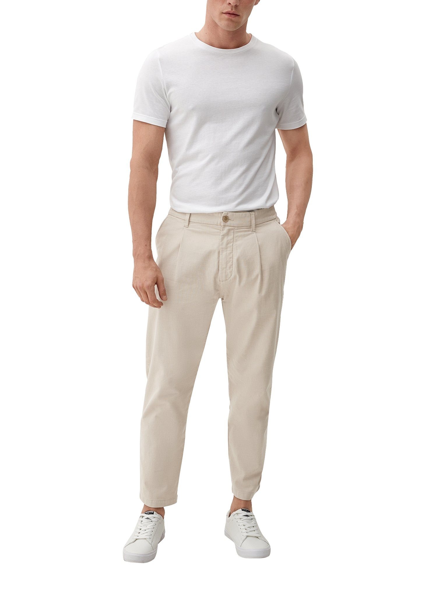 s.Oliver Stoffhose Stoffhose mit geradem Bein